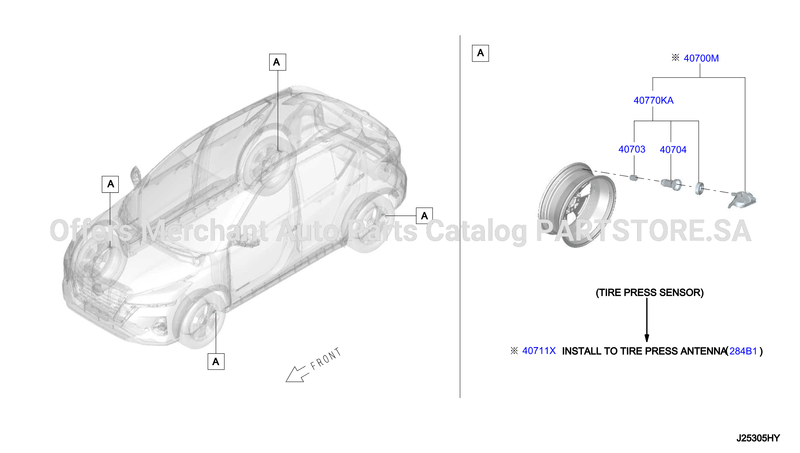 Electrical Unit Tire Press Sensor