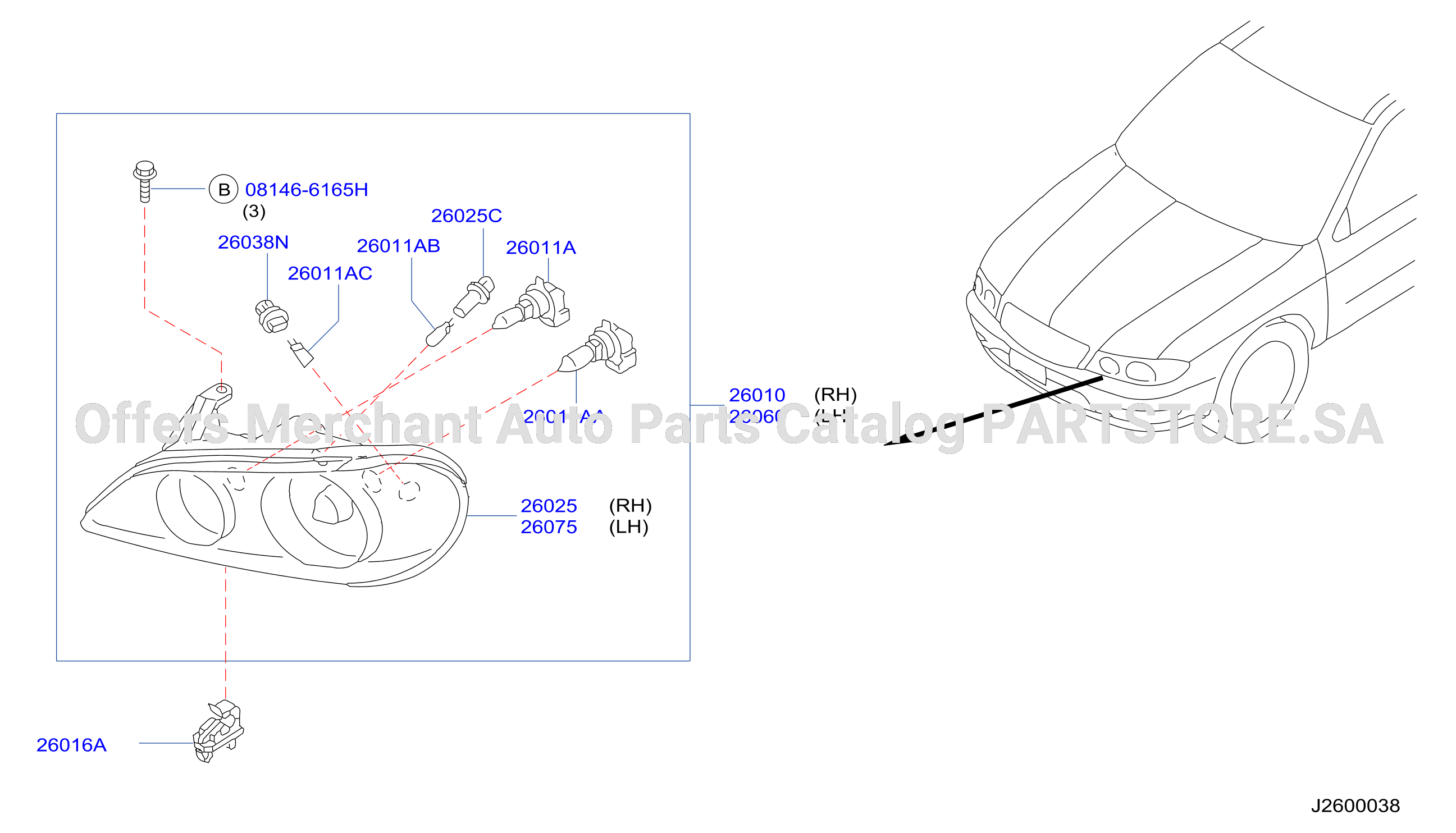 Headlamp Halogen Type