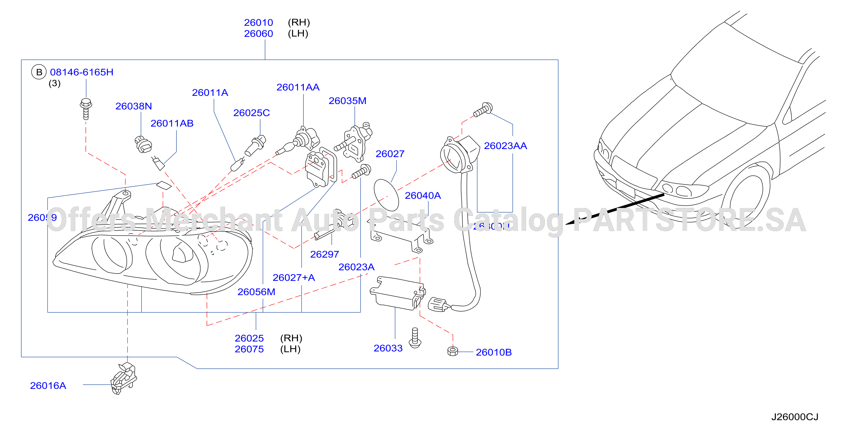 Headlamp Xenon Type