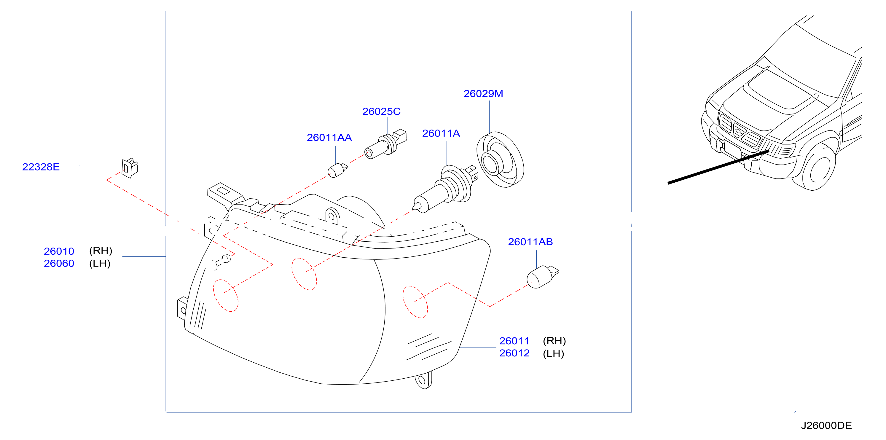 Headlamp Halogen Type F / Me