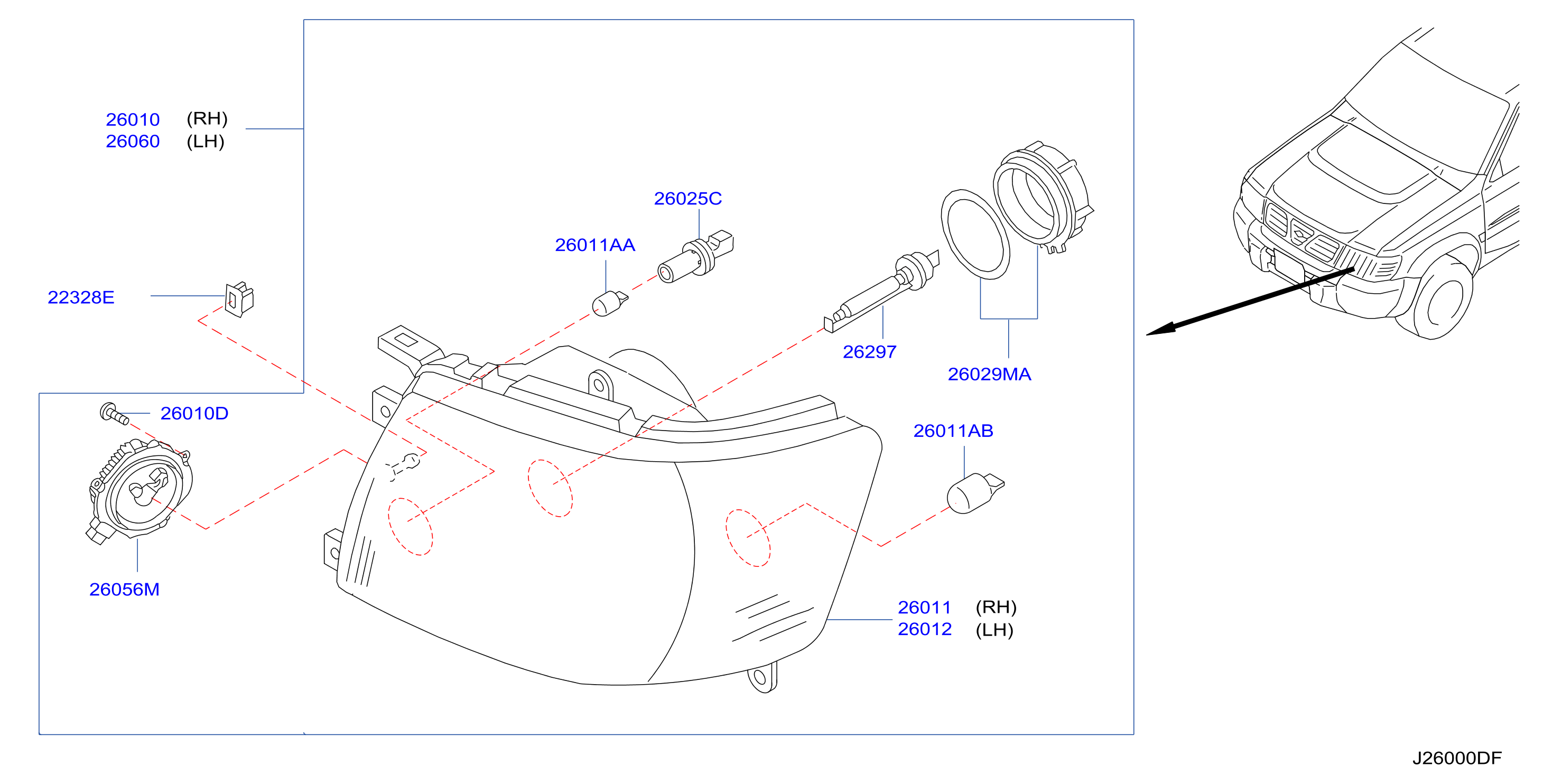 Headlamp Discharge Type F / Me