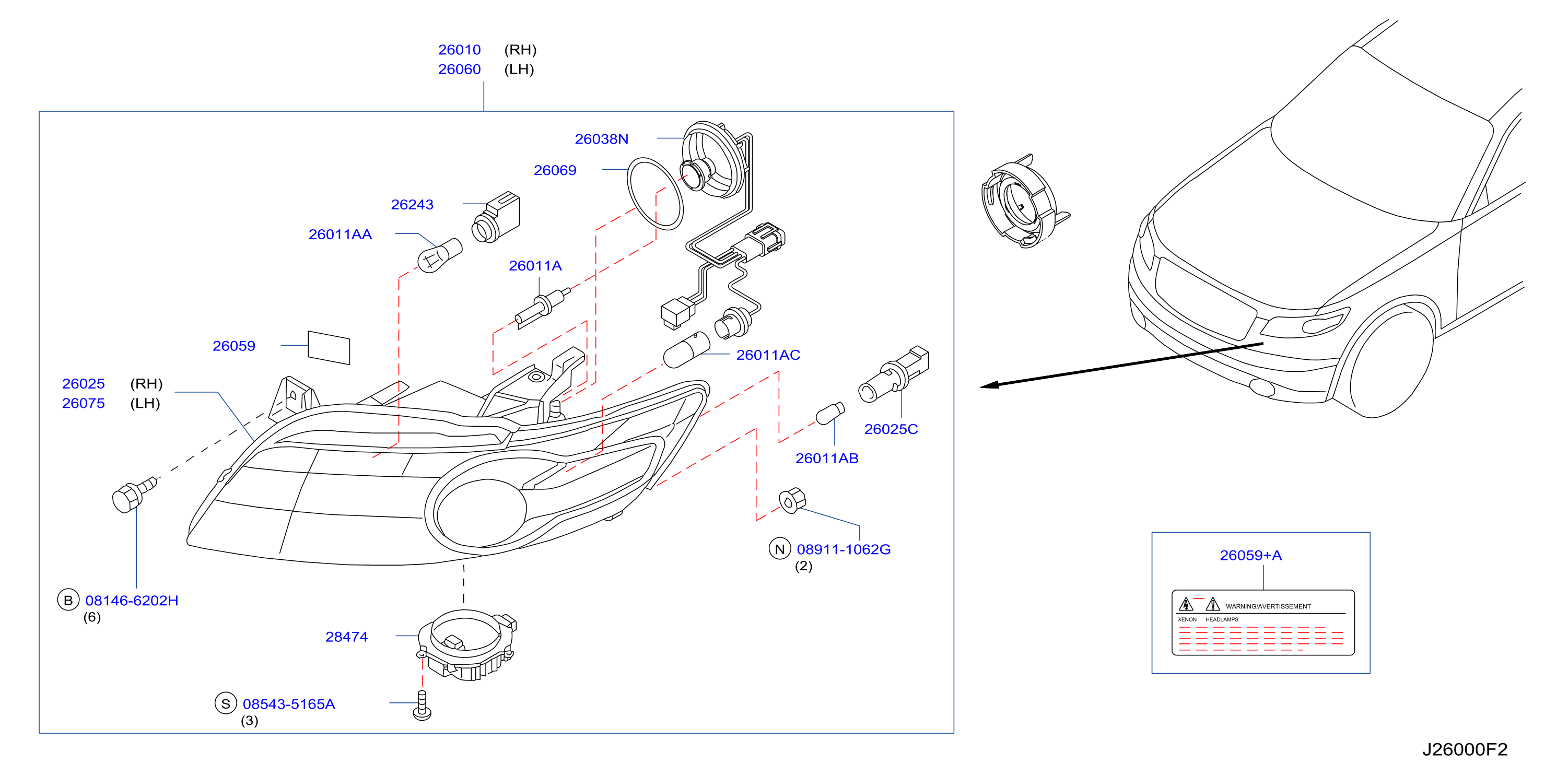 Headlamp Xenon
