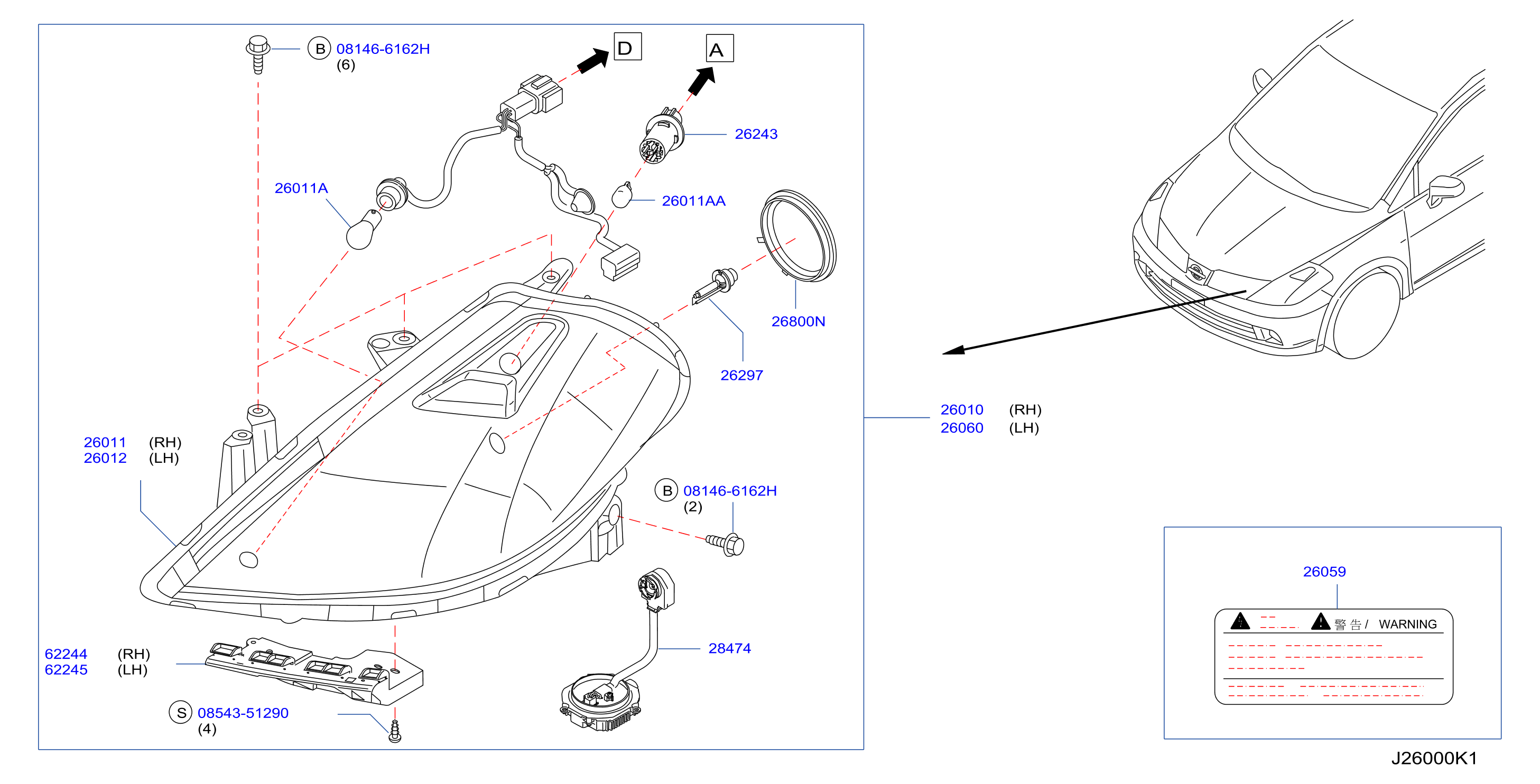 Headlamp Xenon