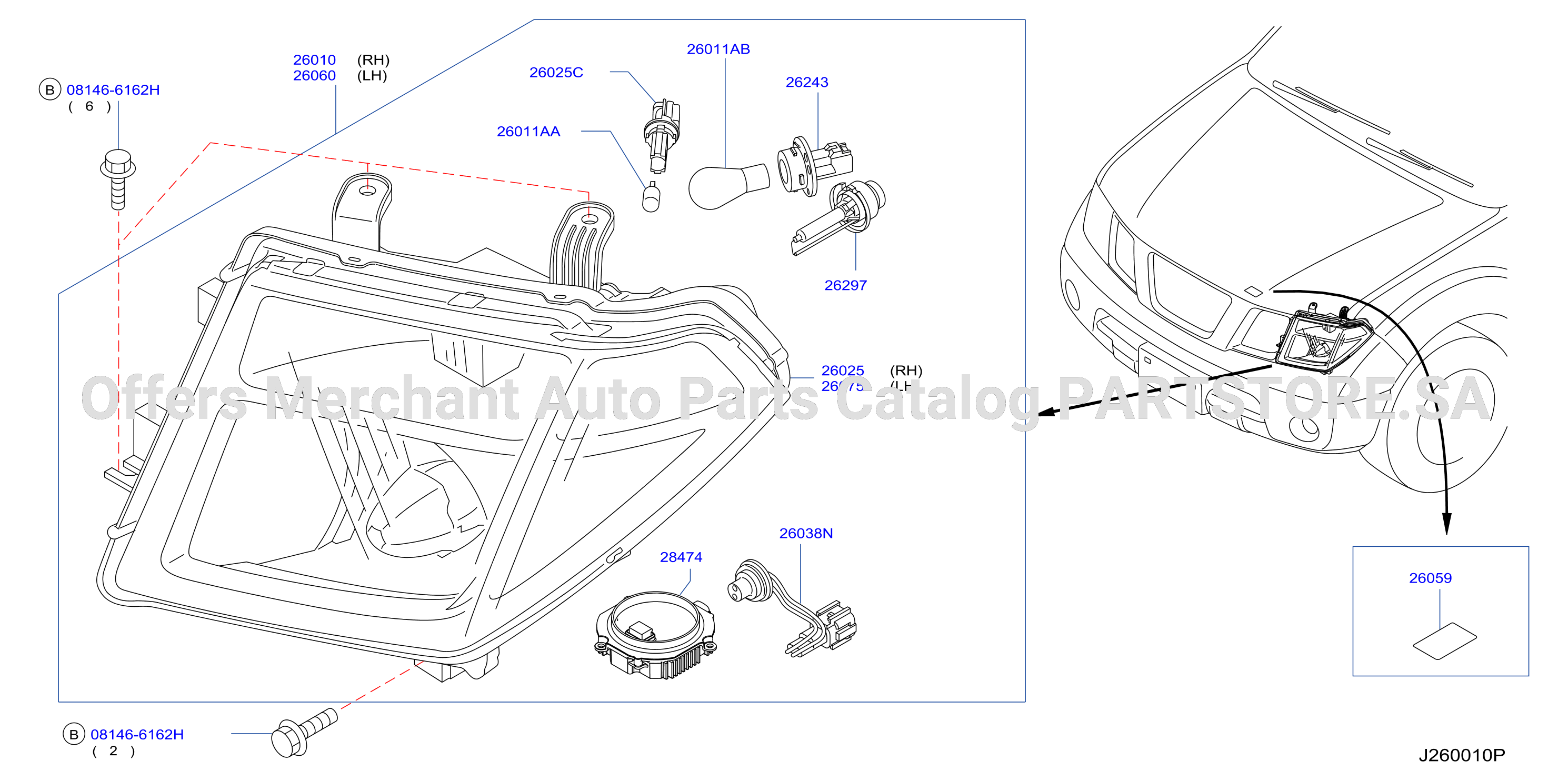 Headlamp Xenon