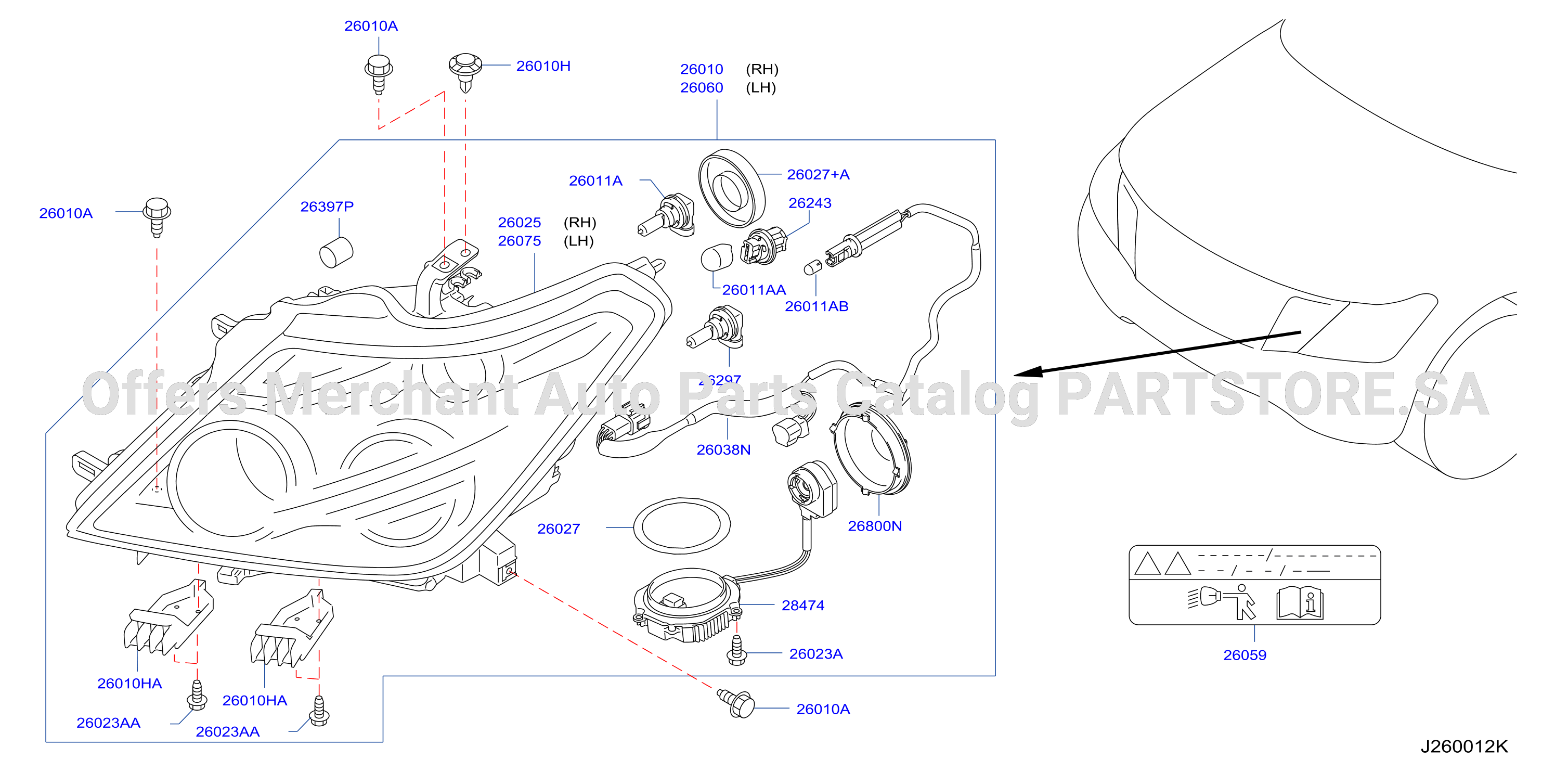 Headlamp Xenon