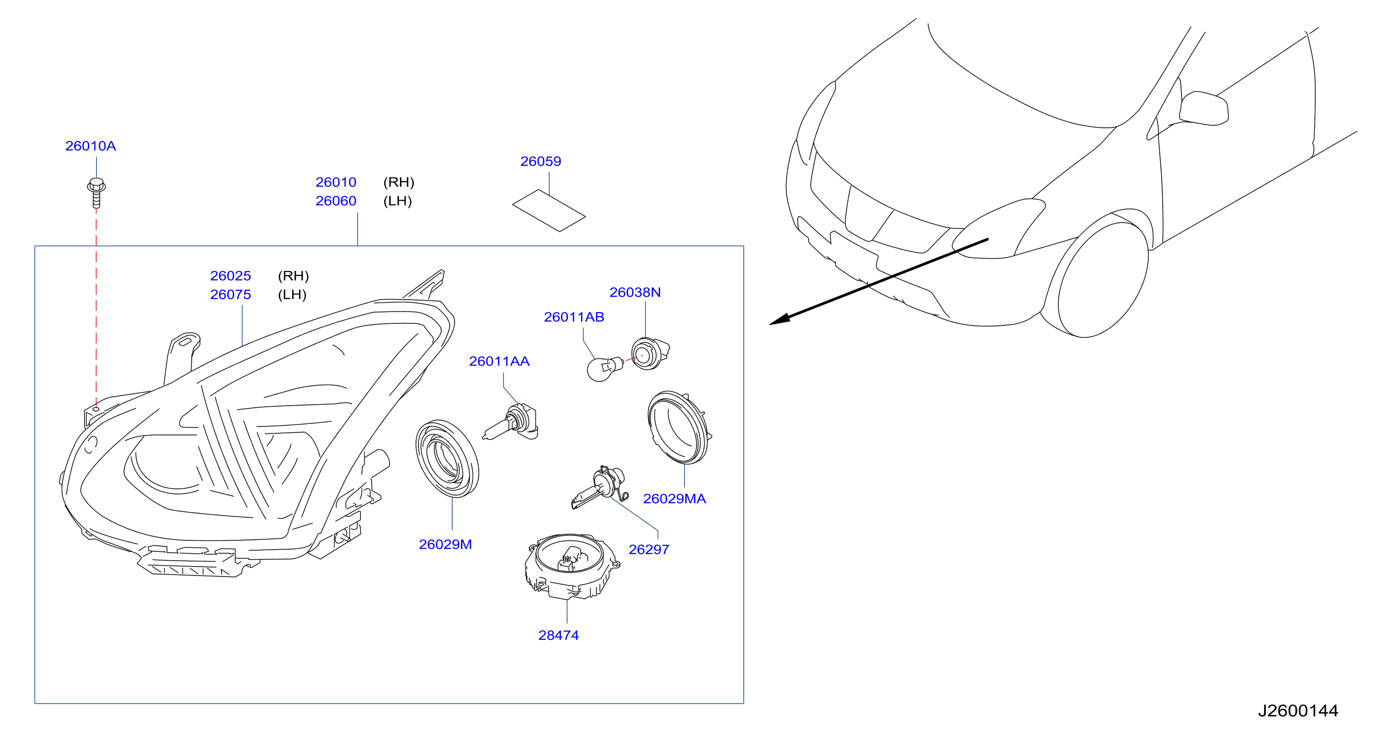 Headlamp Xenon