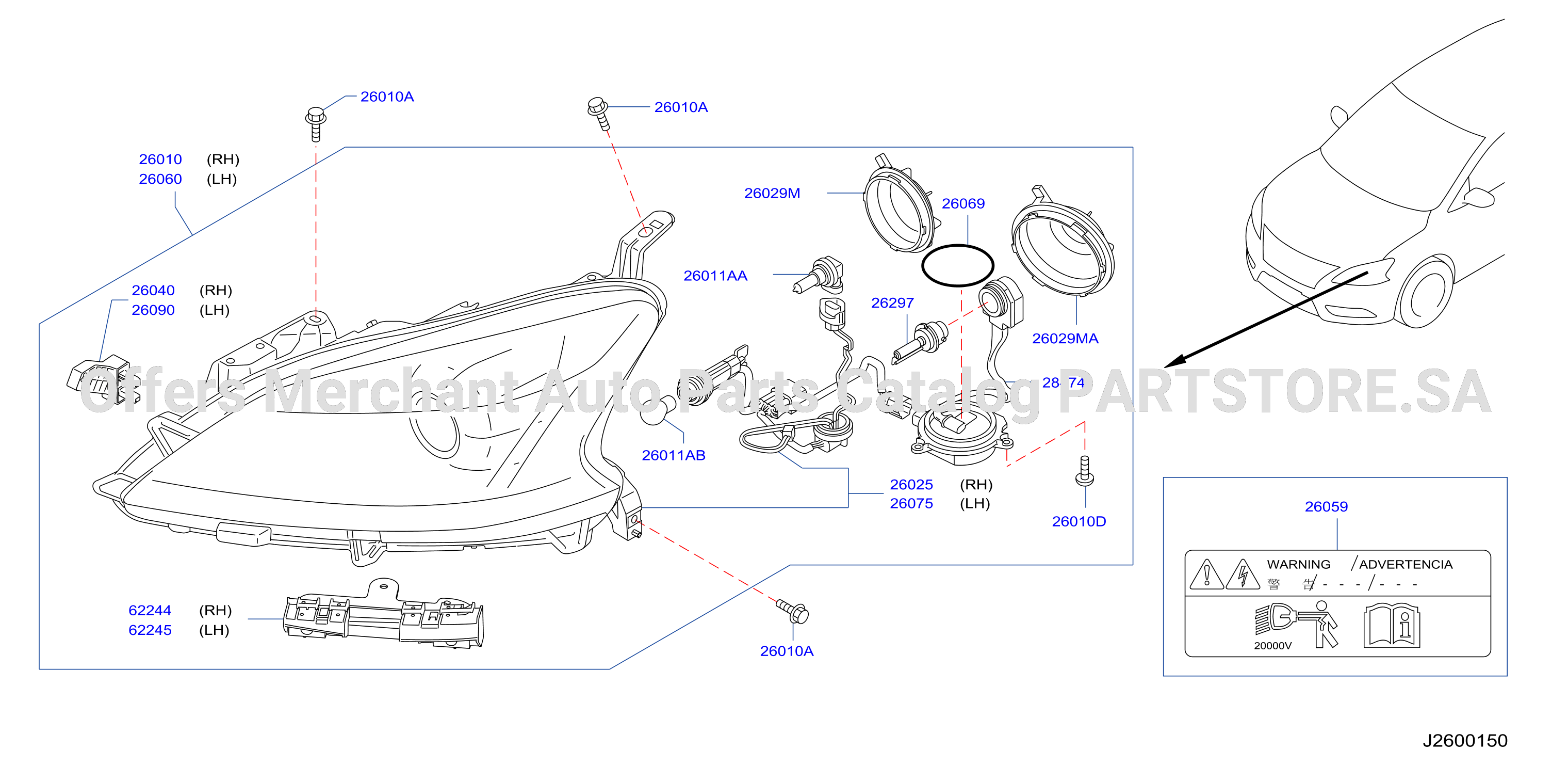 Headlamp Xenon