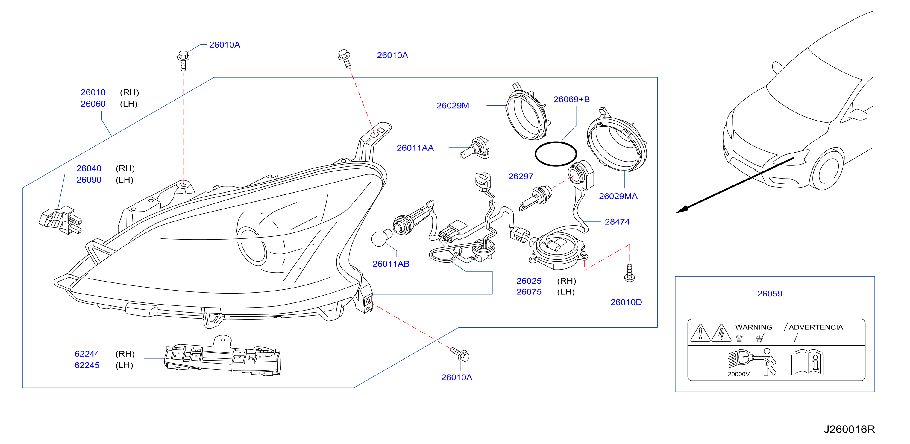 Headlamp Xenon