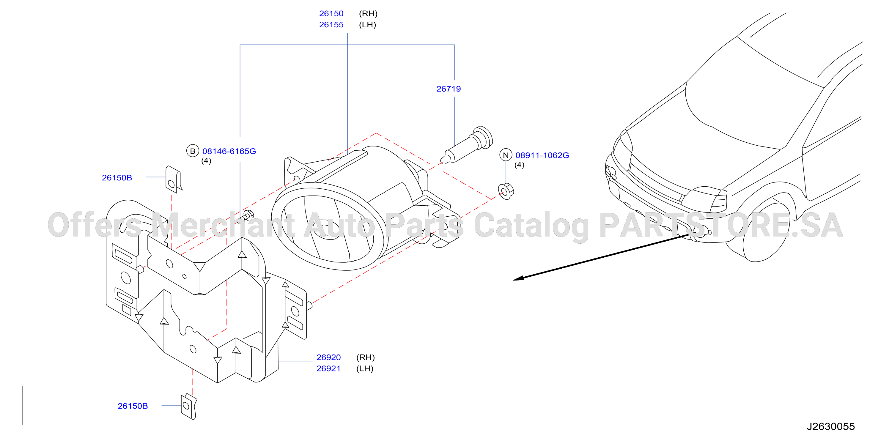 Fog Daytime Running Driving Lamp Front Fog Lamp