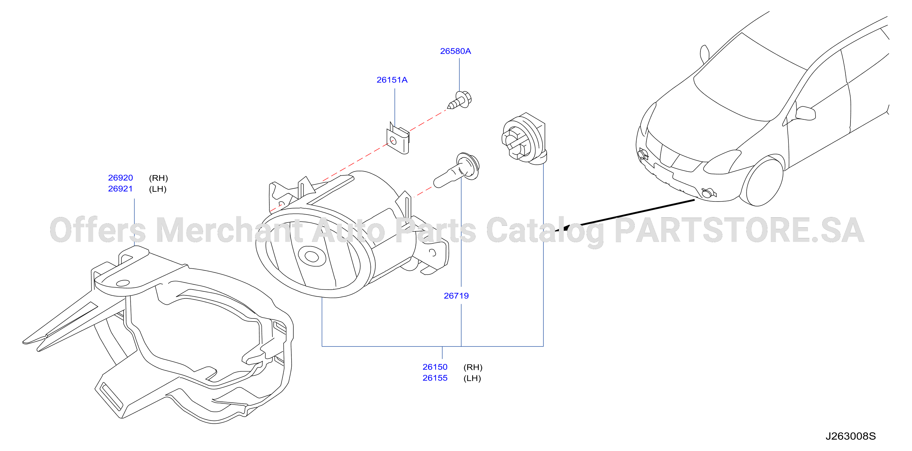 Fog Daytime Running Driving Lamp