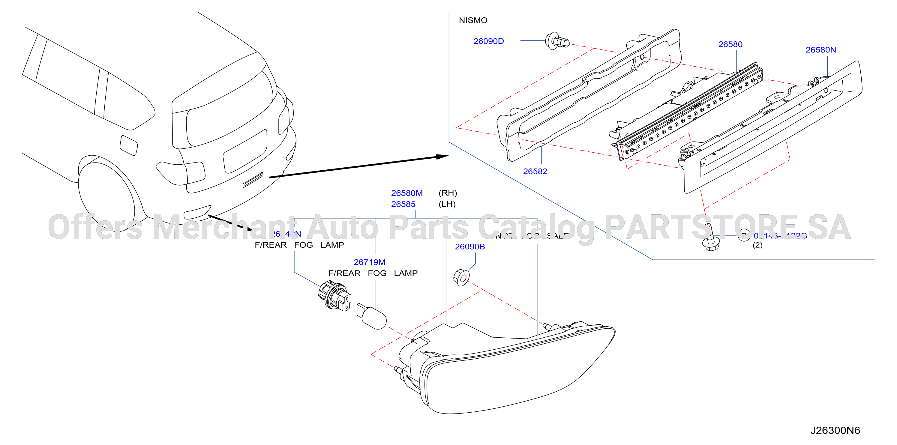 Fog Daytime Running Driving Lamp Rear Fog Lamp