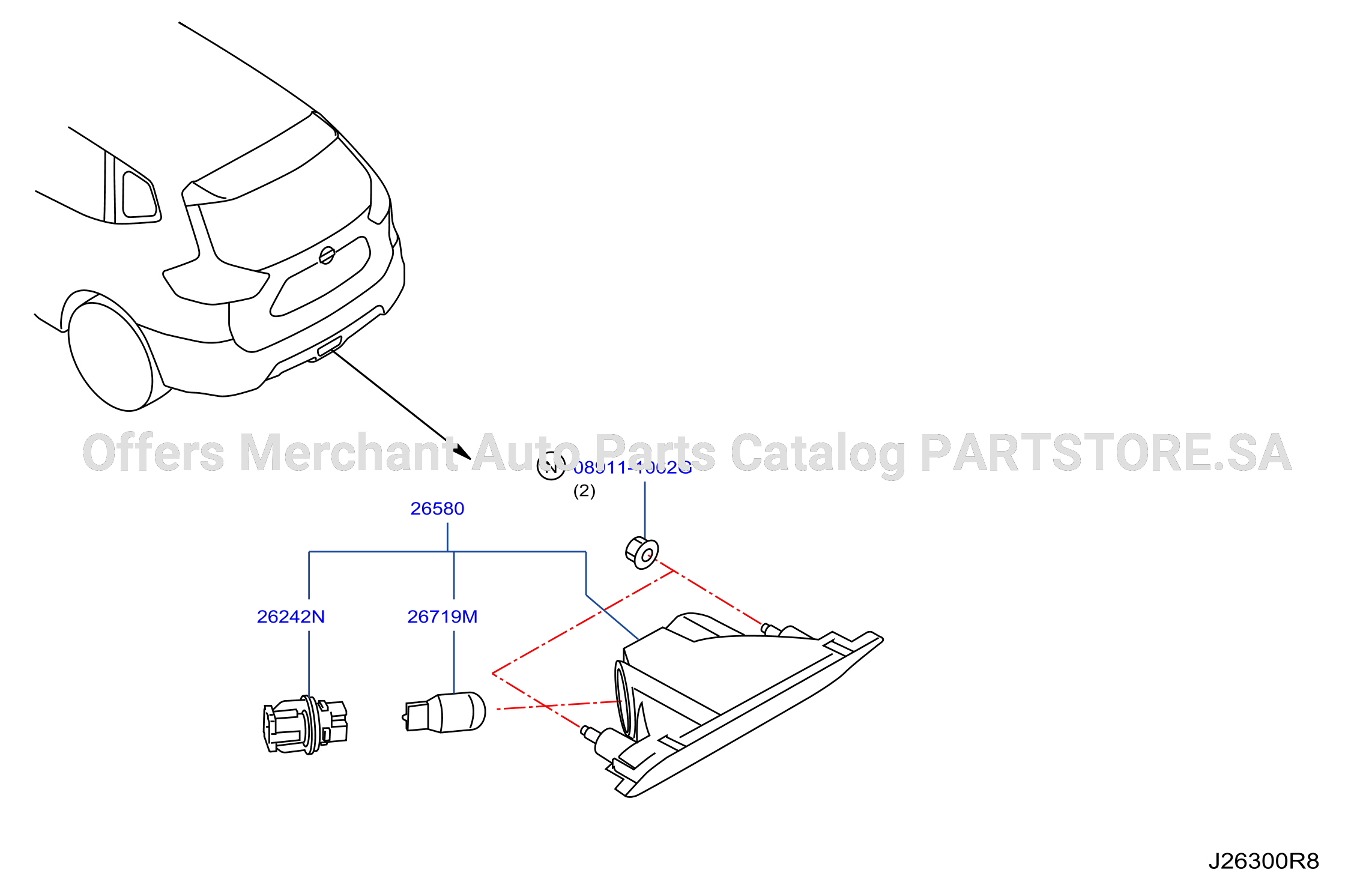 Fog Daytime Running Driving Lamp Rear