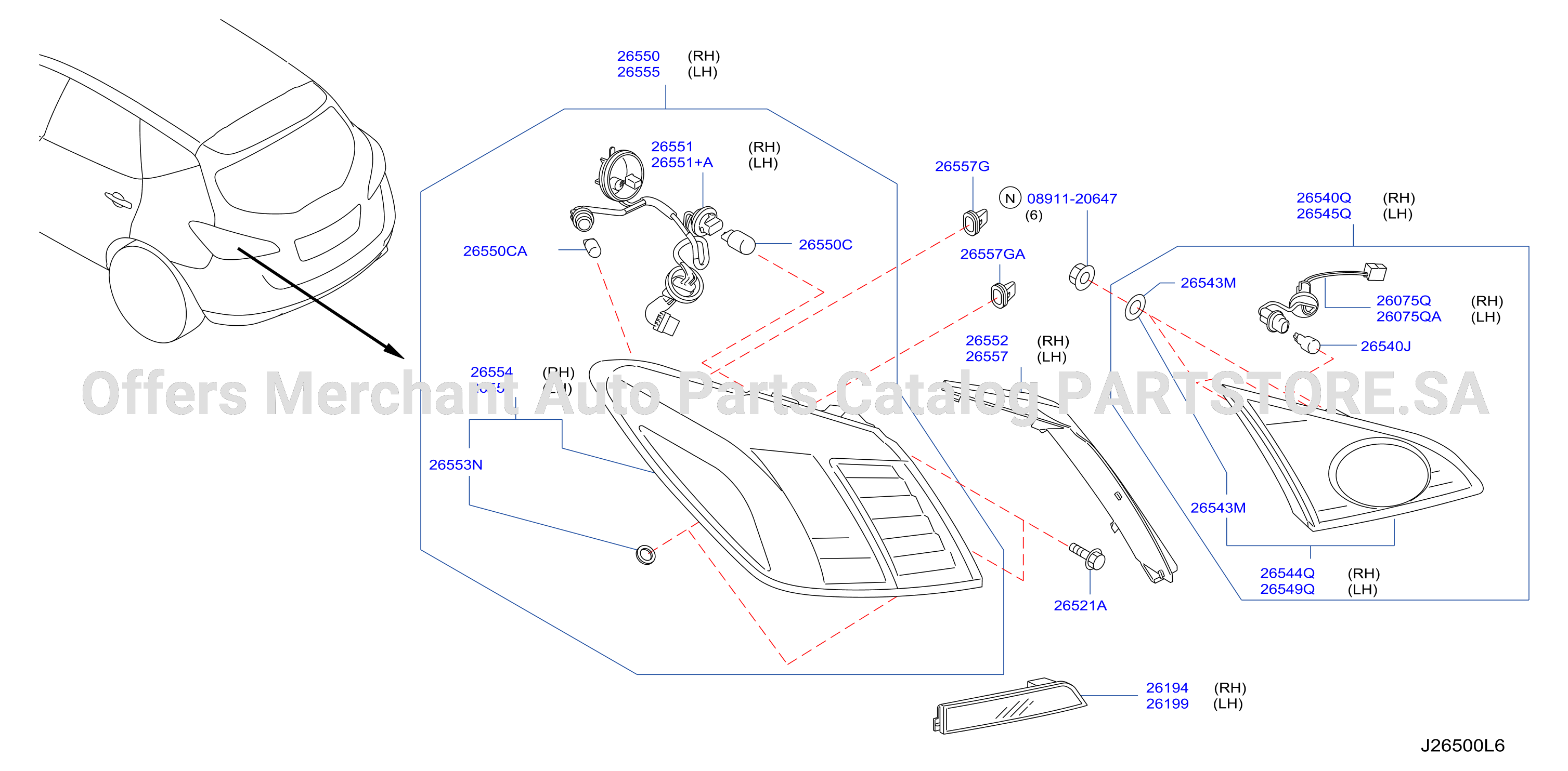 Rear Combination Lamp Mex