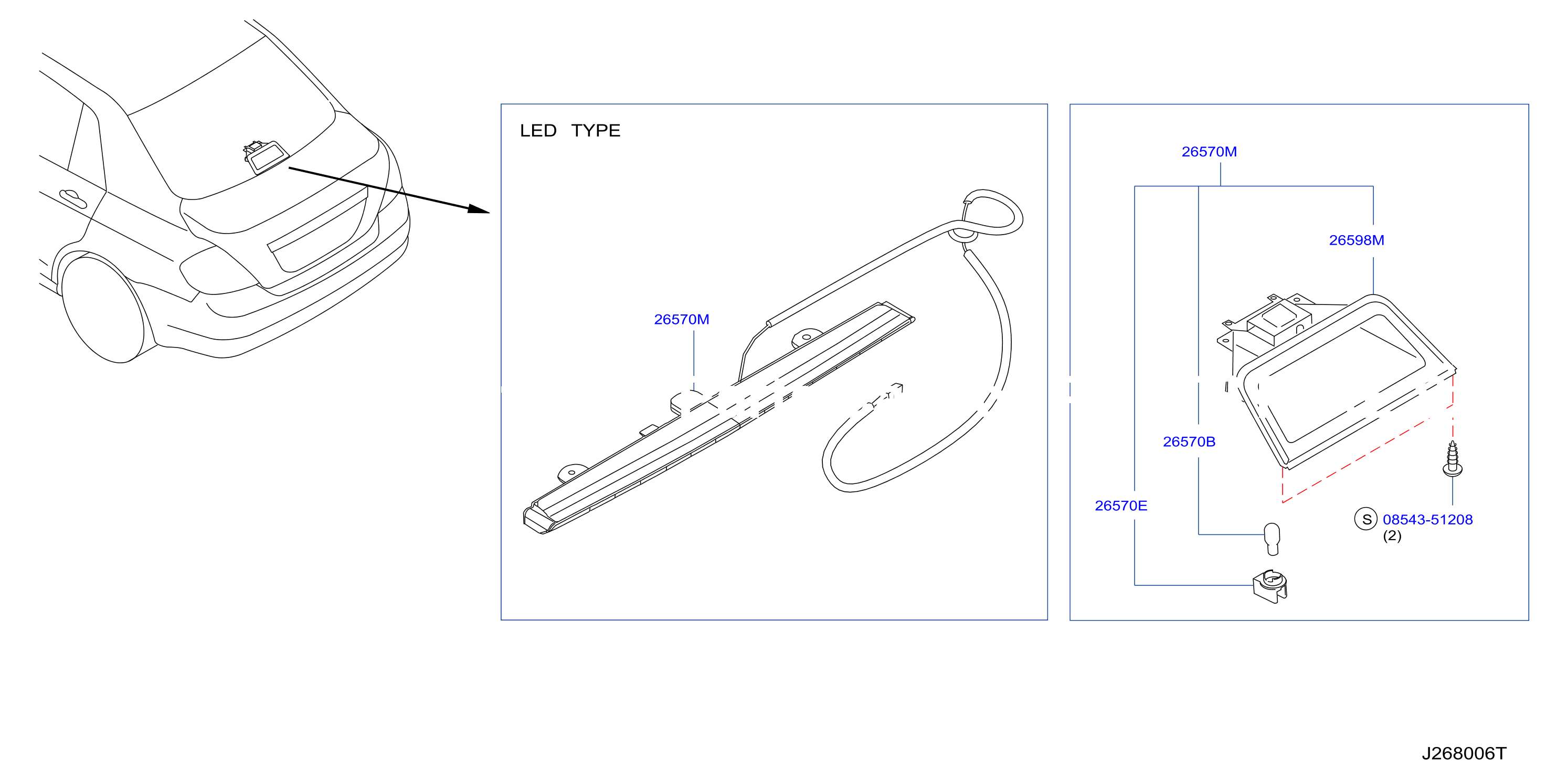 High Mounting Stop Lamp Sed