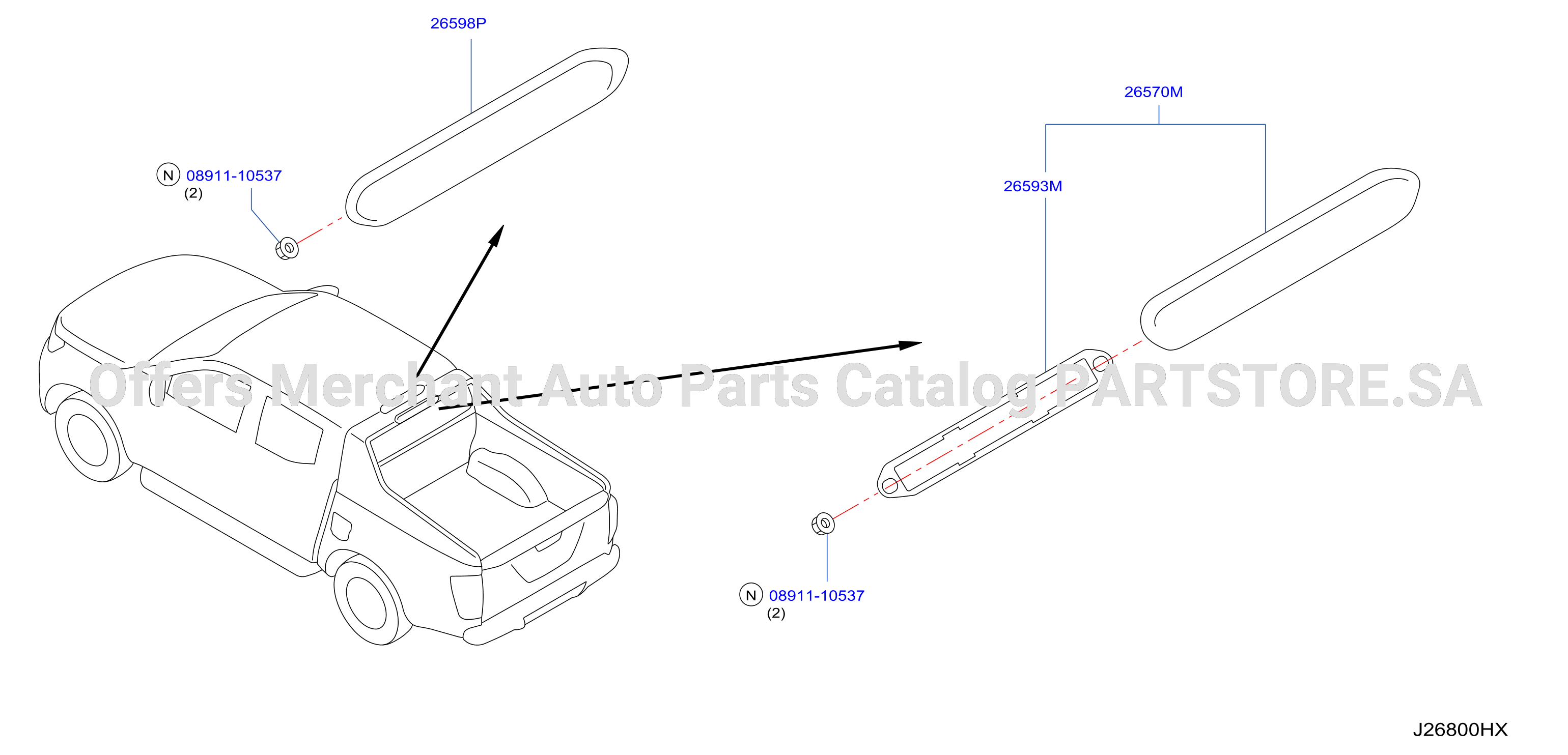 High Mounting Stop Lamp High Mtg Stop Lamp For Sv