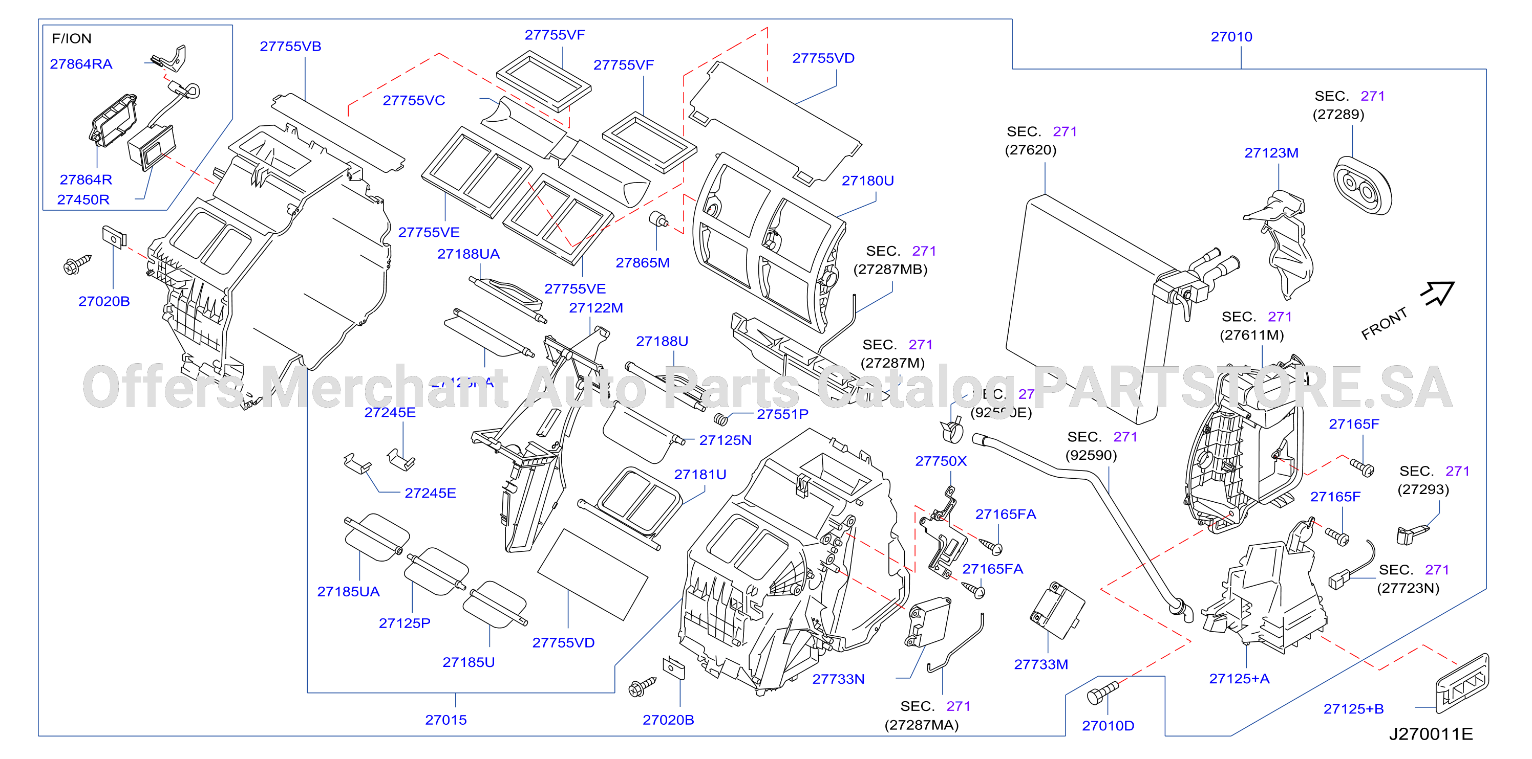 Heater Blower Unit Heater Fr