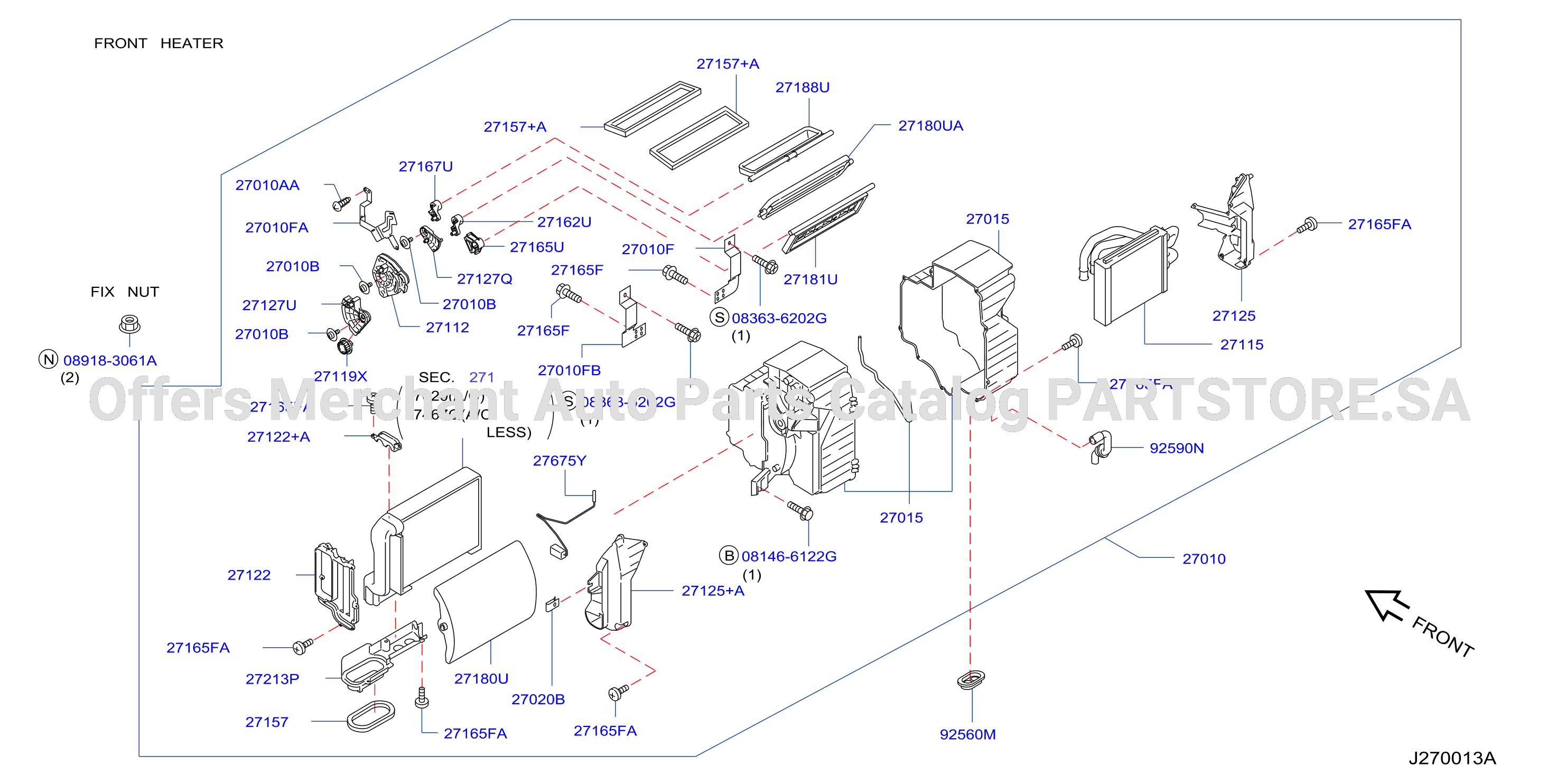 Heater Blower Unit Heater Fr