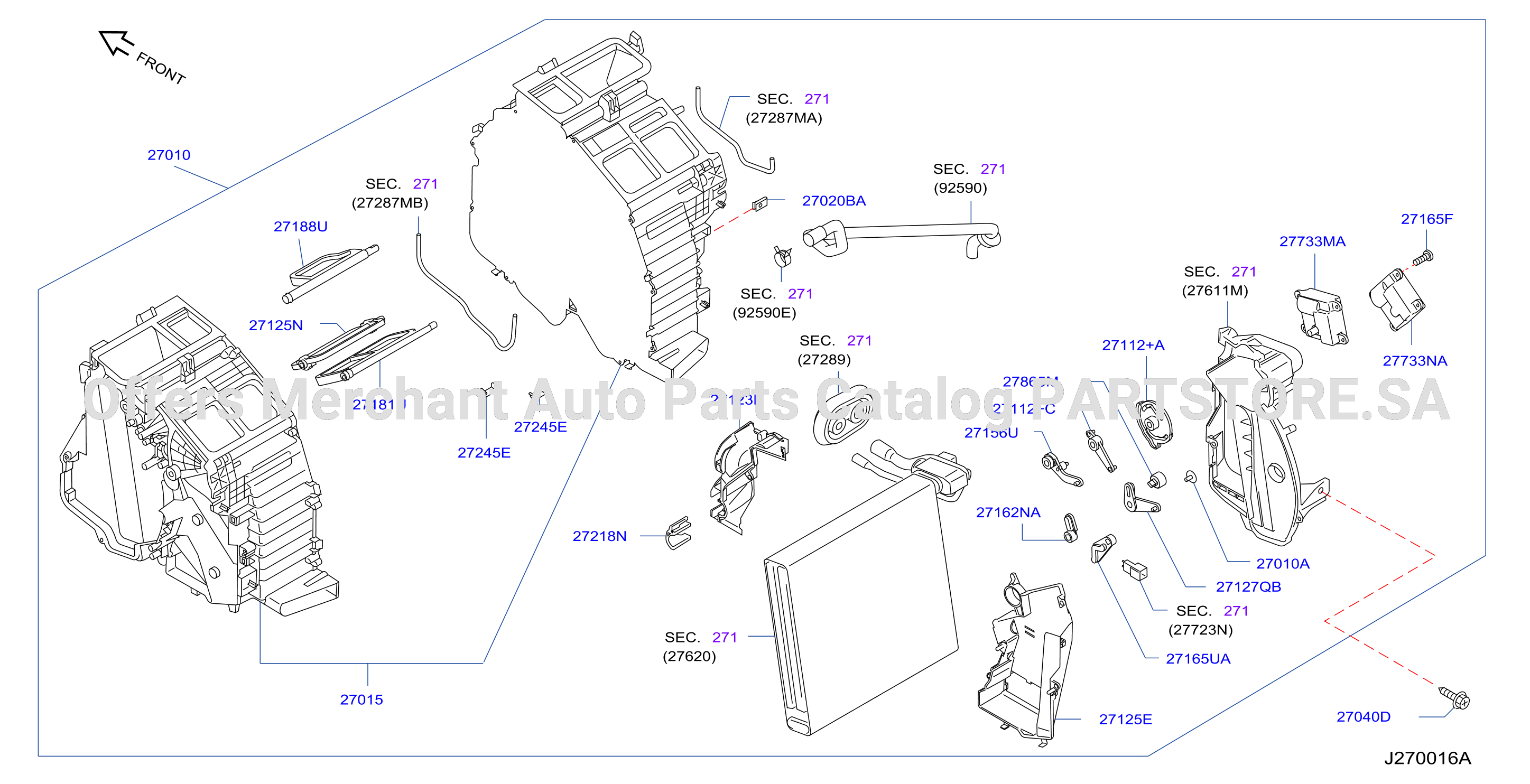 Heater Blower Unit Heater Fr