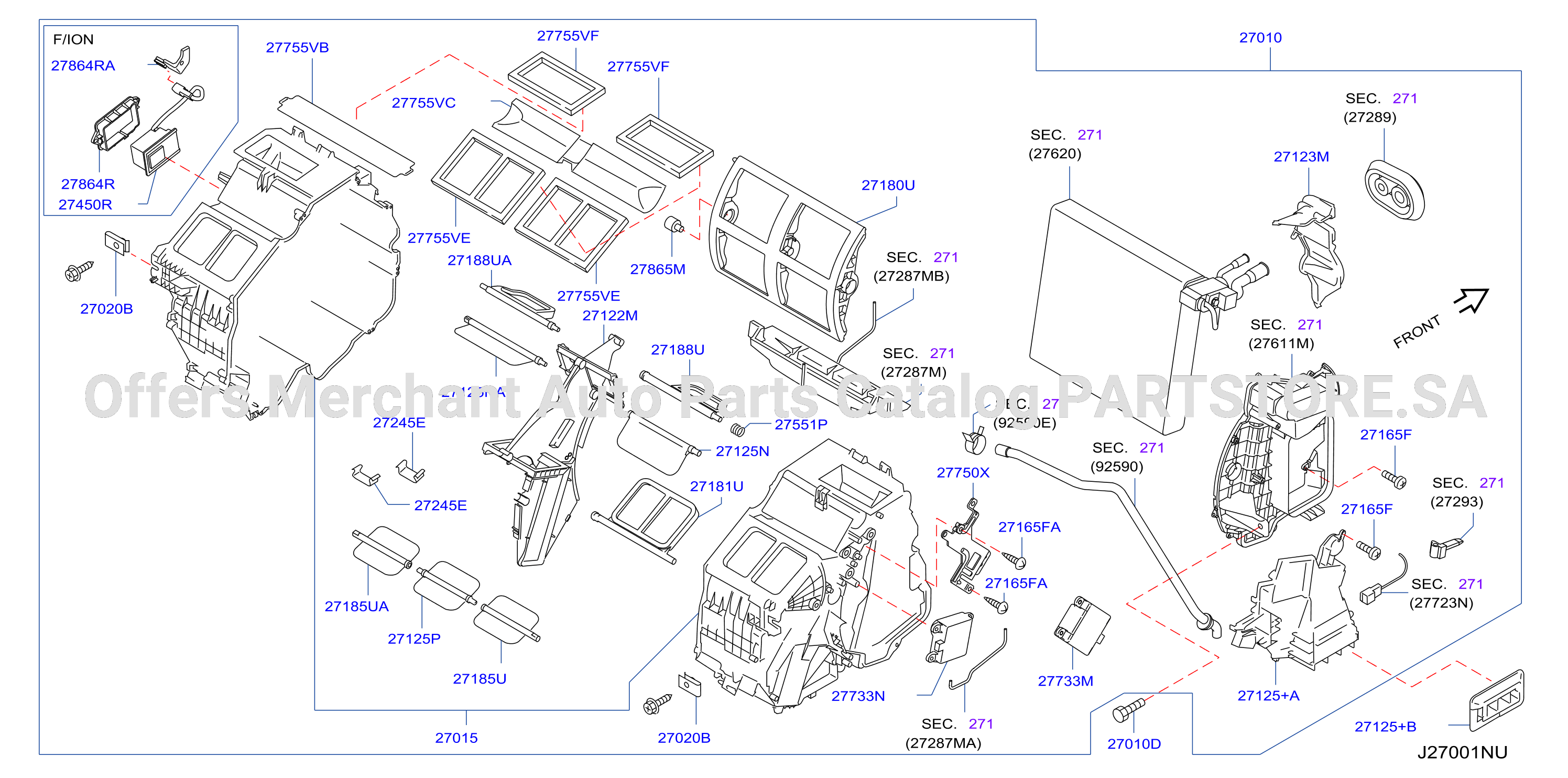 Heater Blower Unit Heater Fr