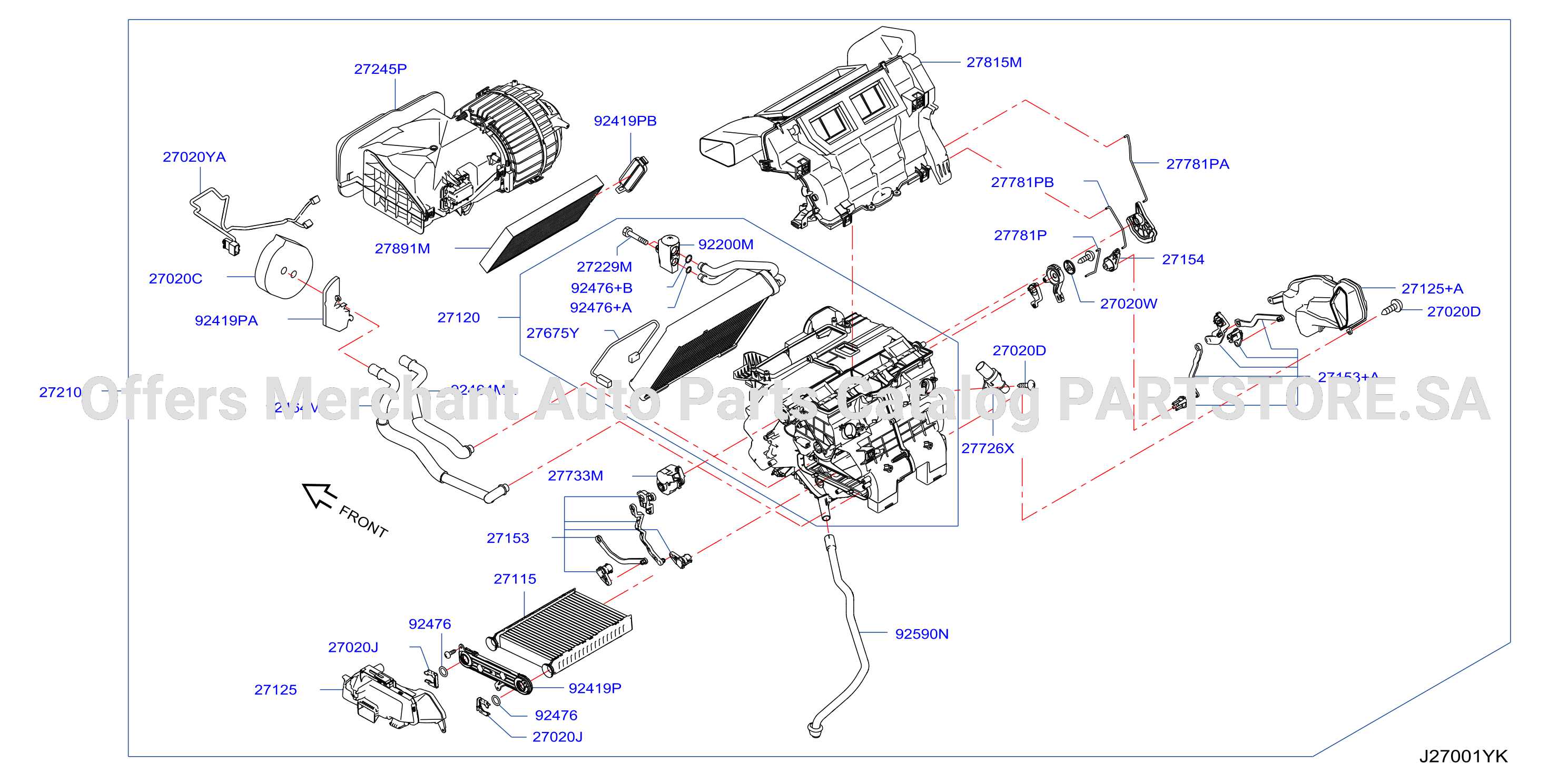 Heater Blower Unit Heater Fr