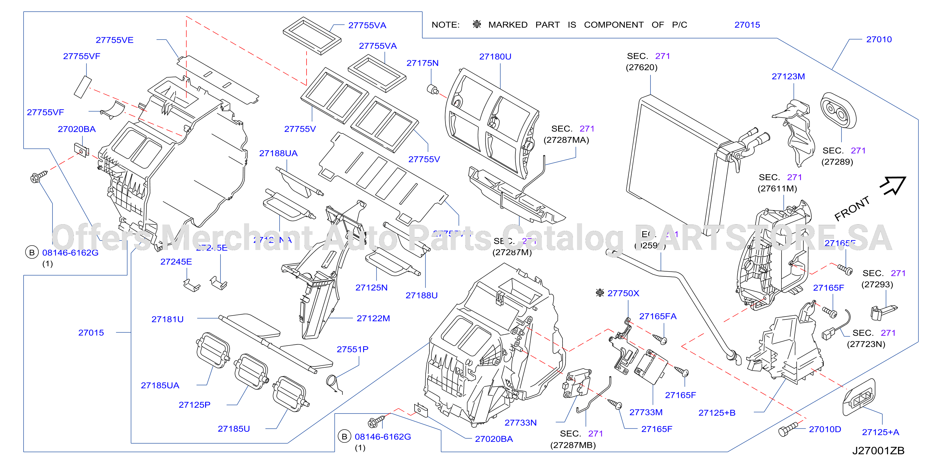Heater Blower Unit Heater Fr 1