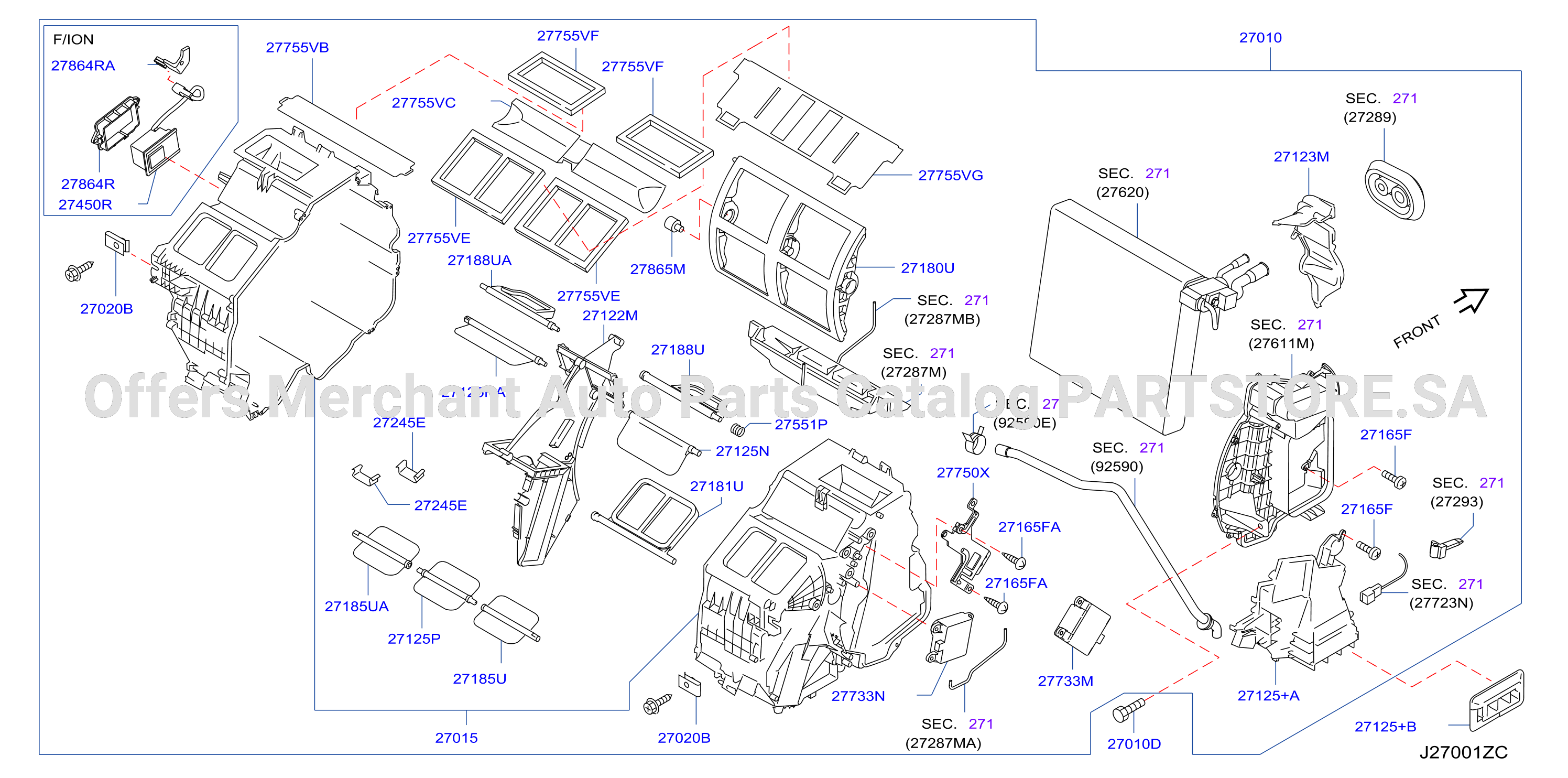 Heater Blower Unit Heater Fr