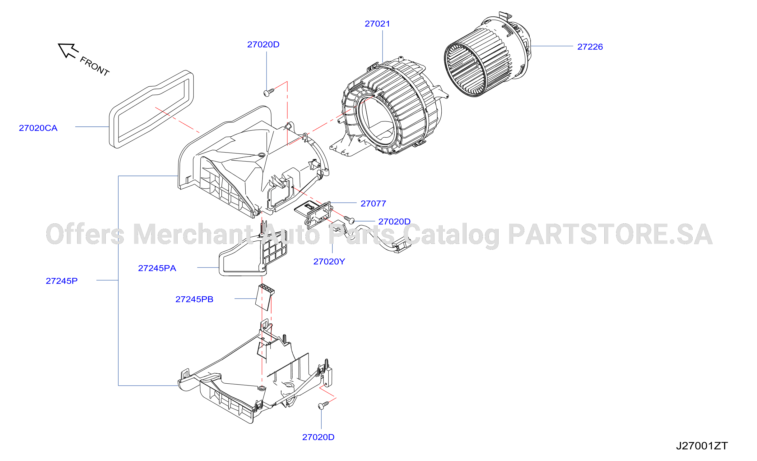 Heater Blower Unit Evapo