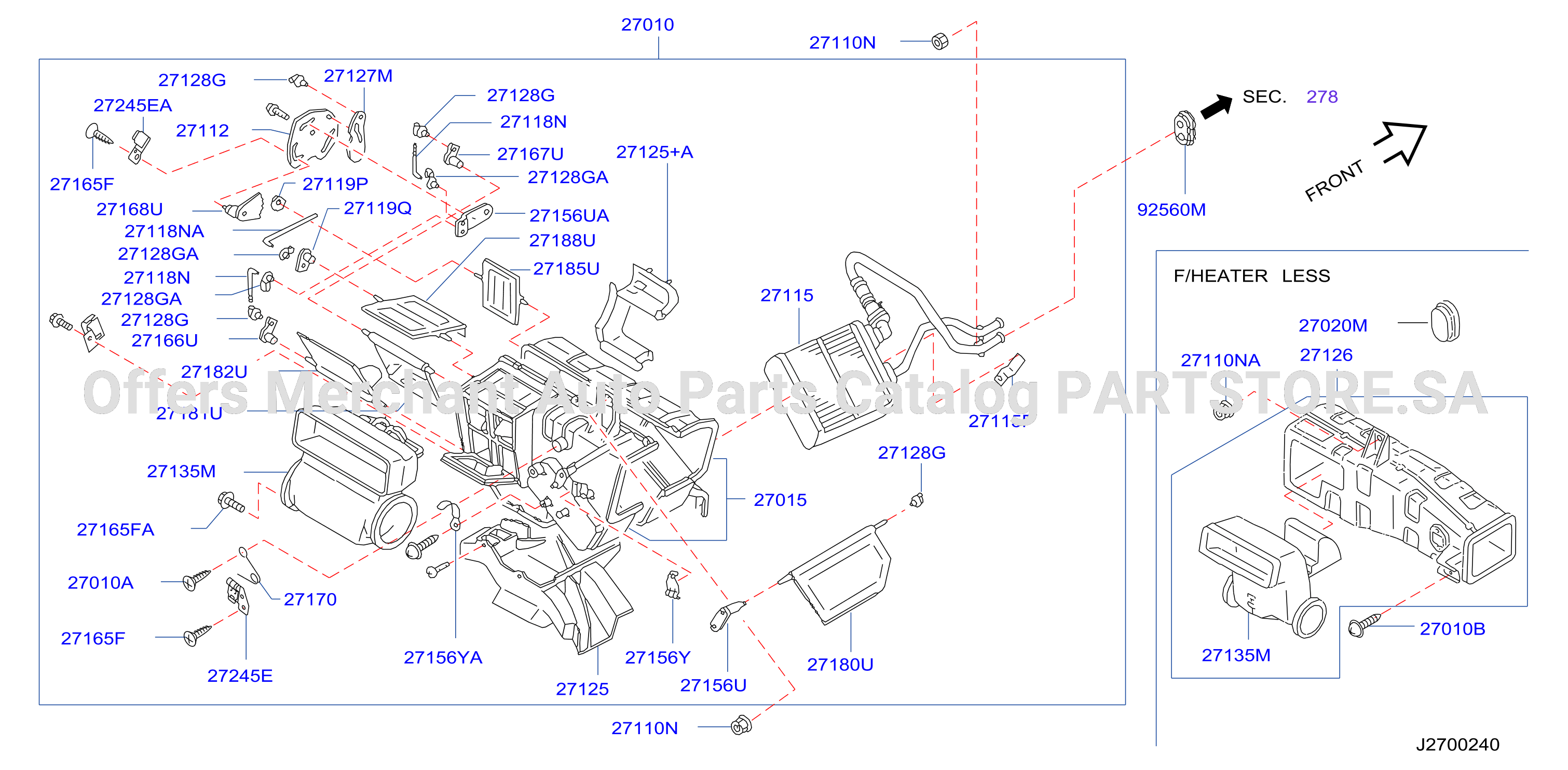 Heater Blower Unit Heater Fr