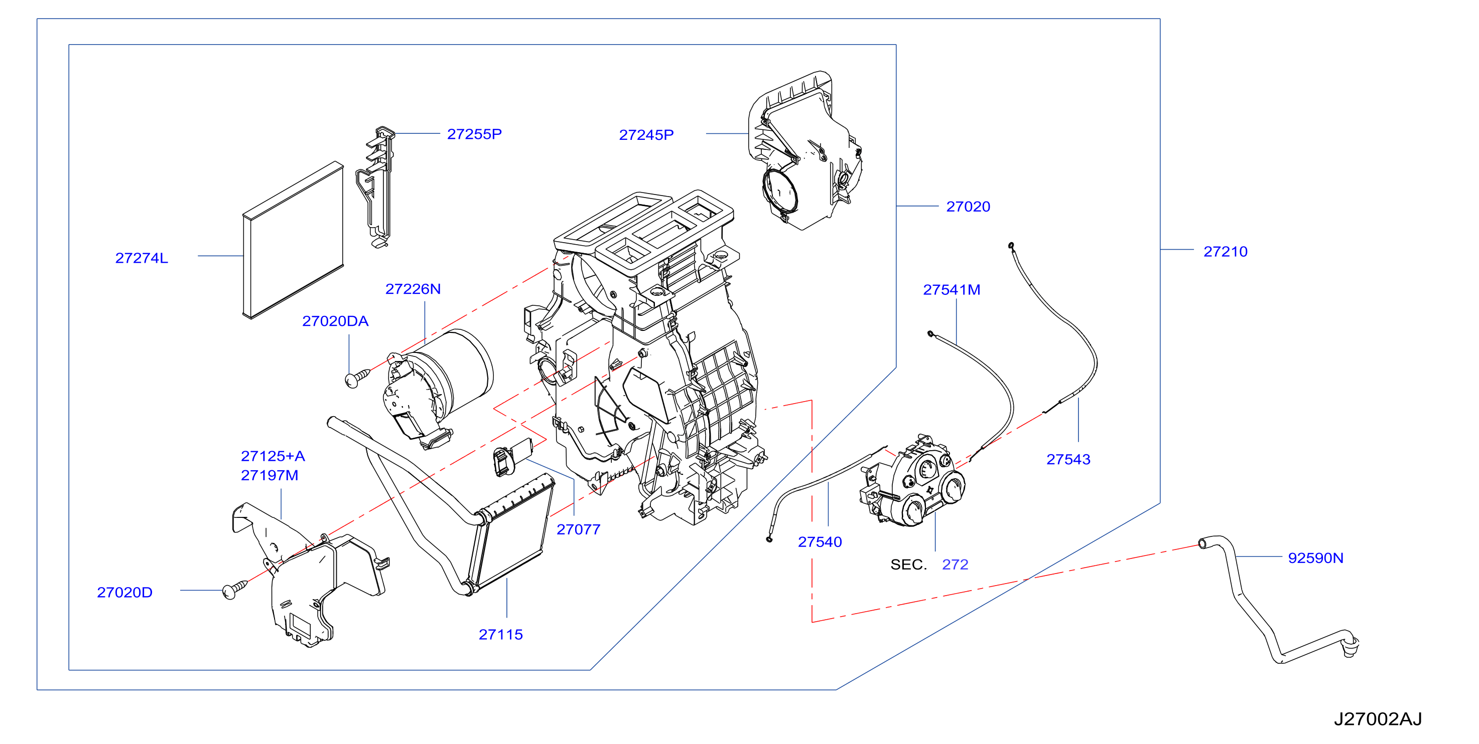 Heater Blower Unit Heater Fr