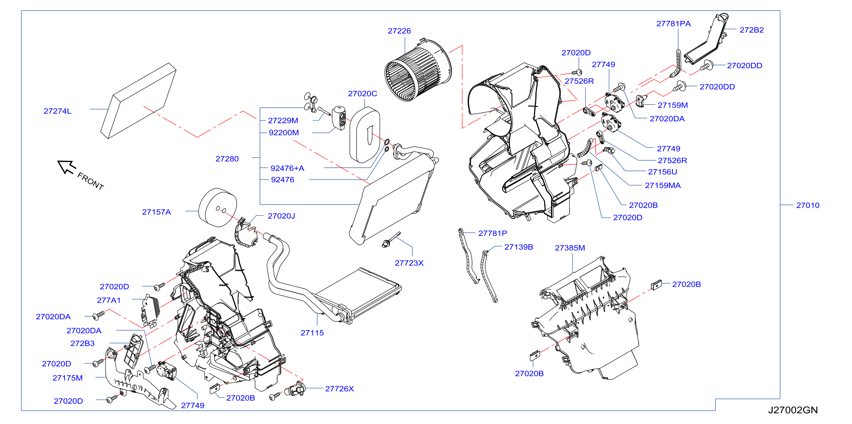 Heater Blower Unit Heater Fr