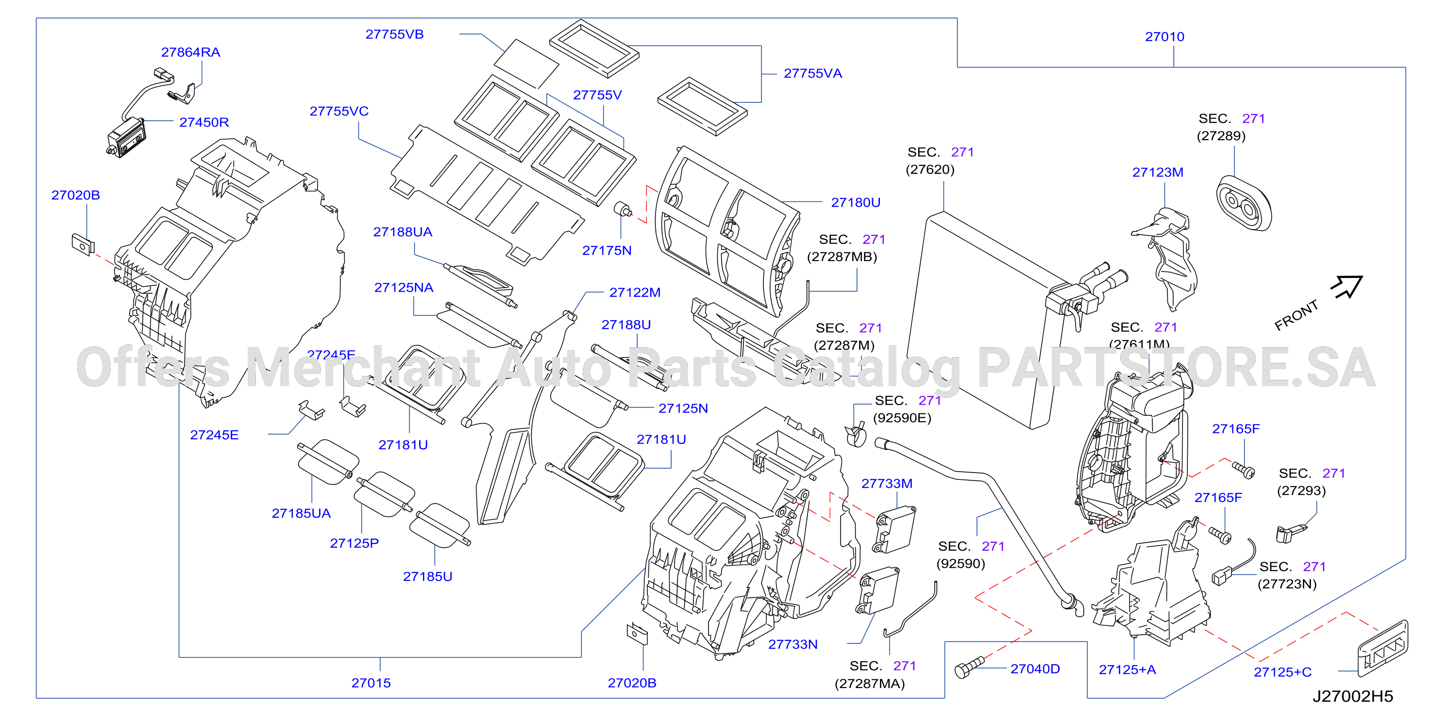 Heater Blower Unit Heater Fr