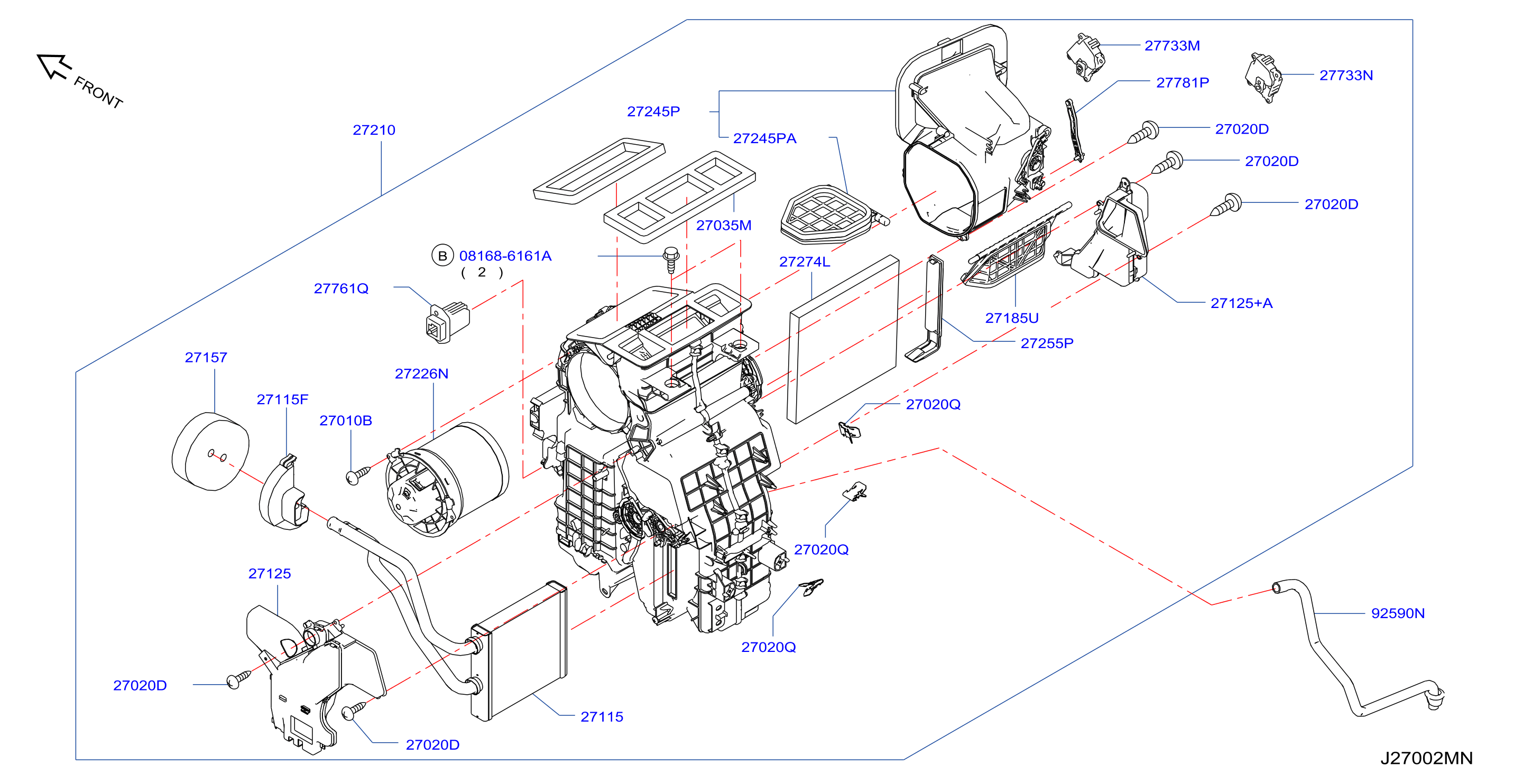 Heater Blower Unit Heater Fr