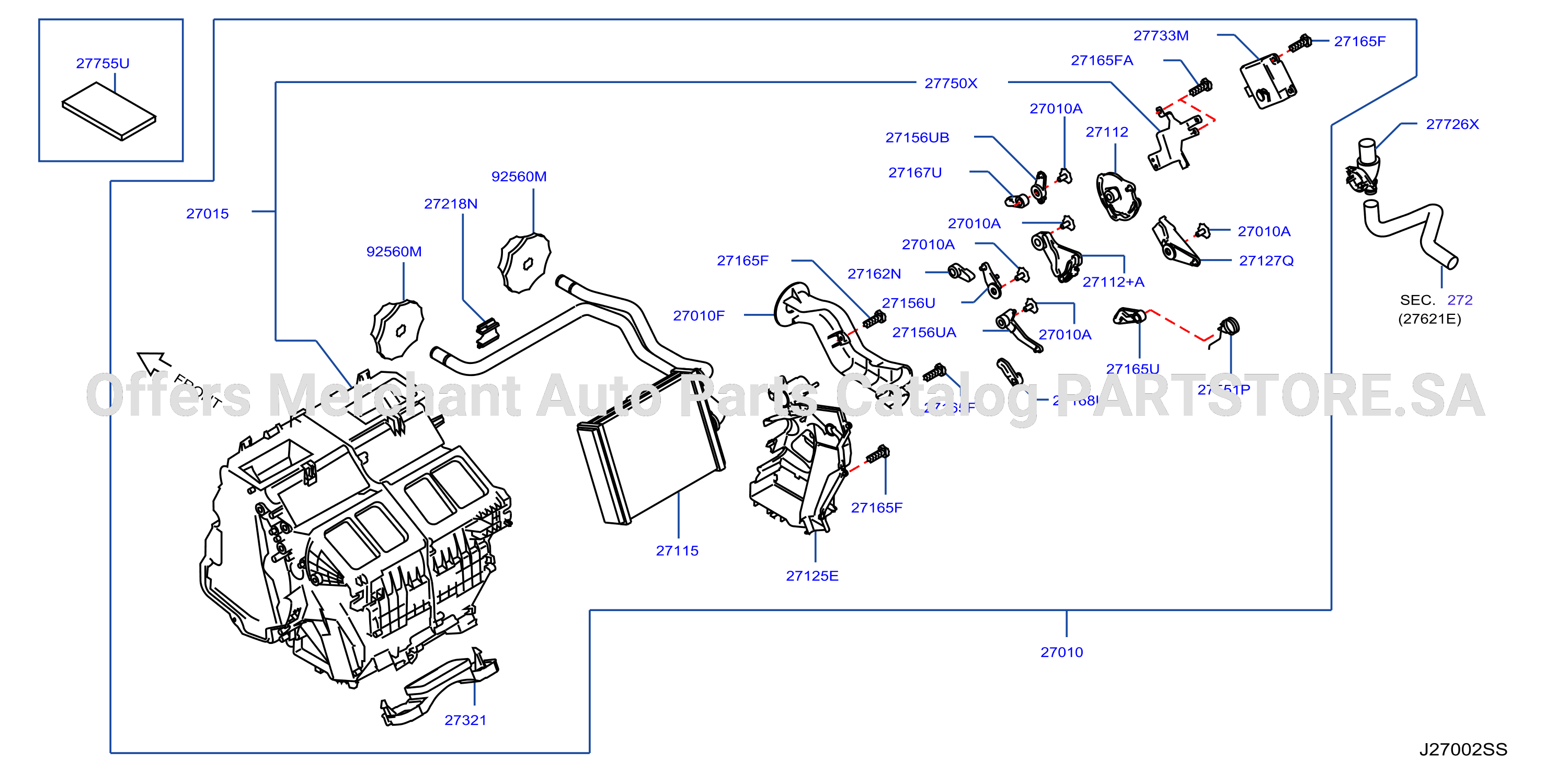 Heater Blower Unit Heater Fr