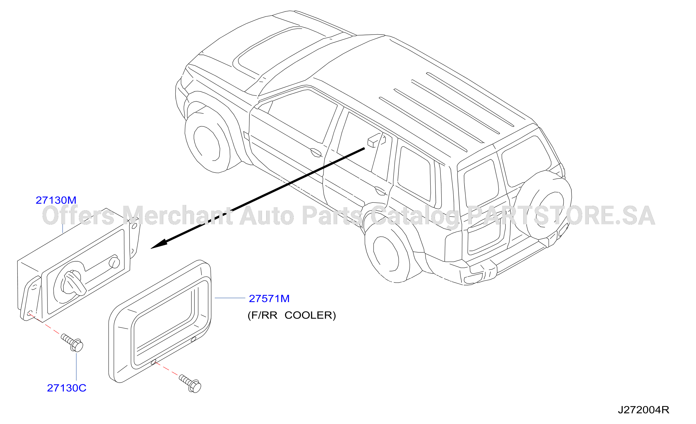 Control Unit Rear Air Con Control