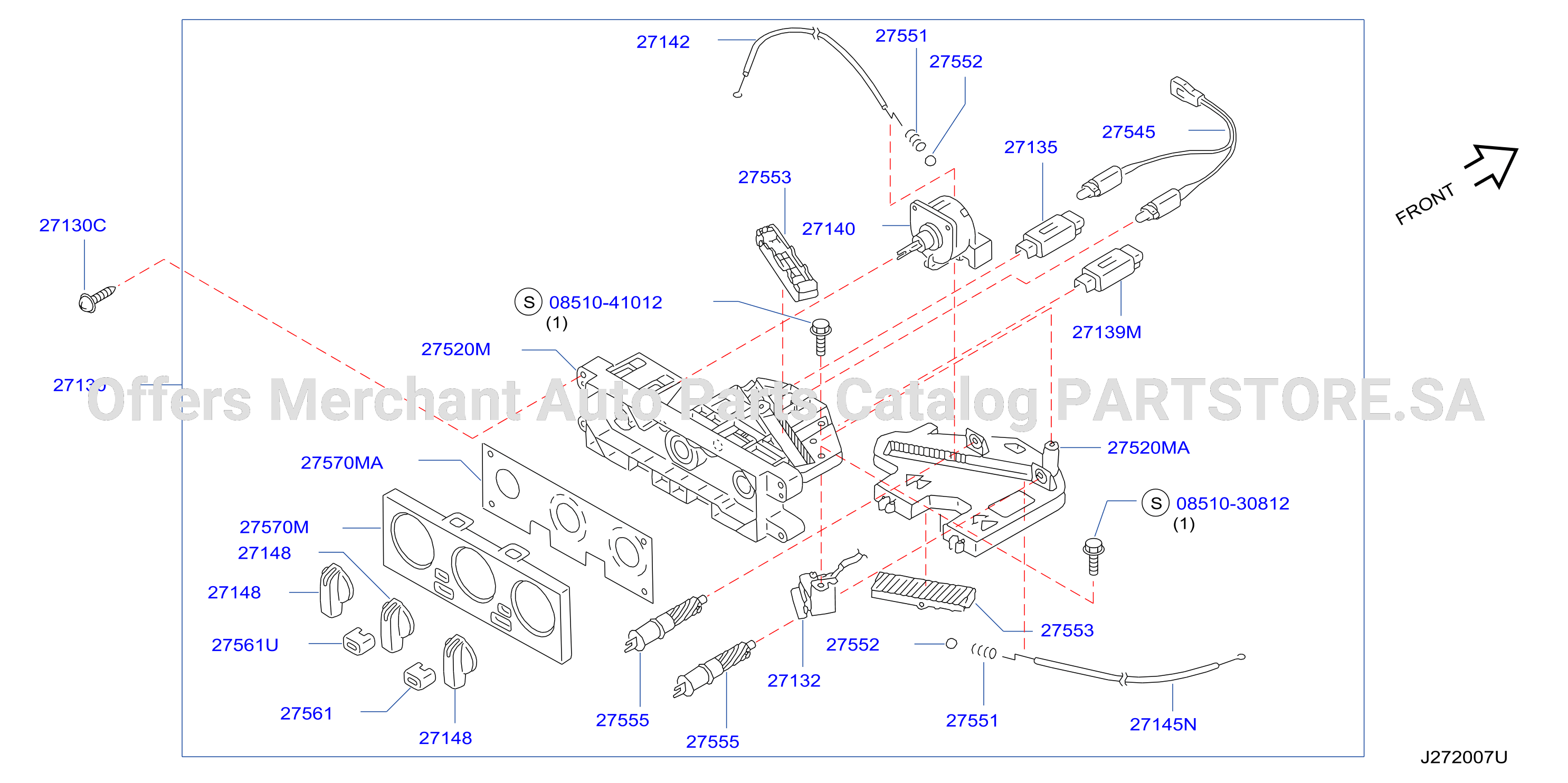 Control Unit Air Con Std Type Dial Type