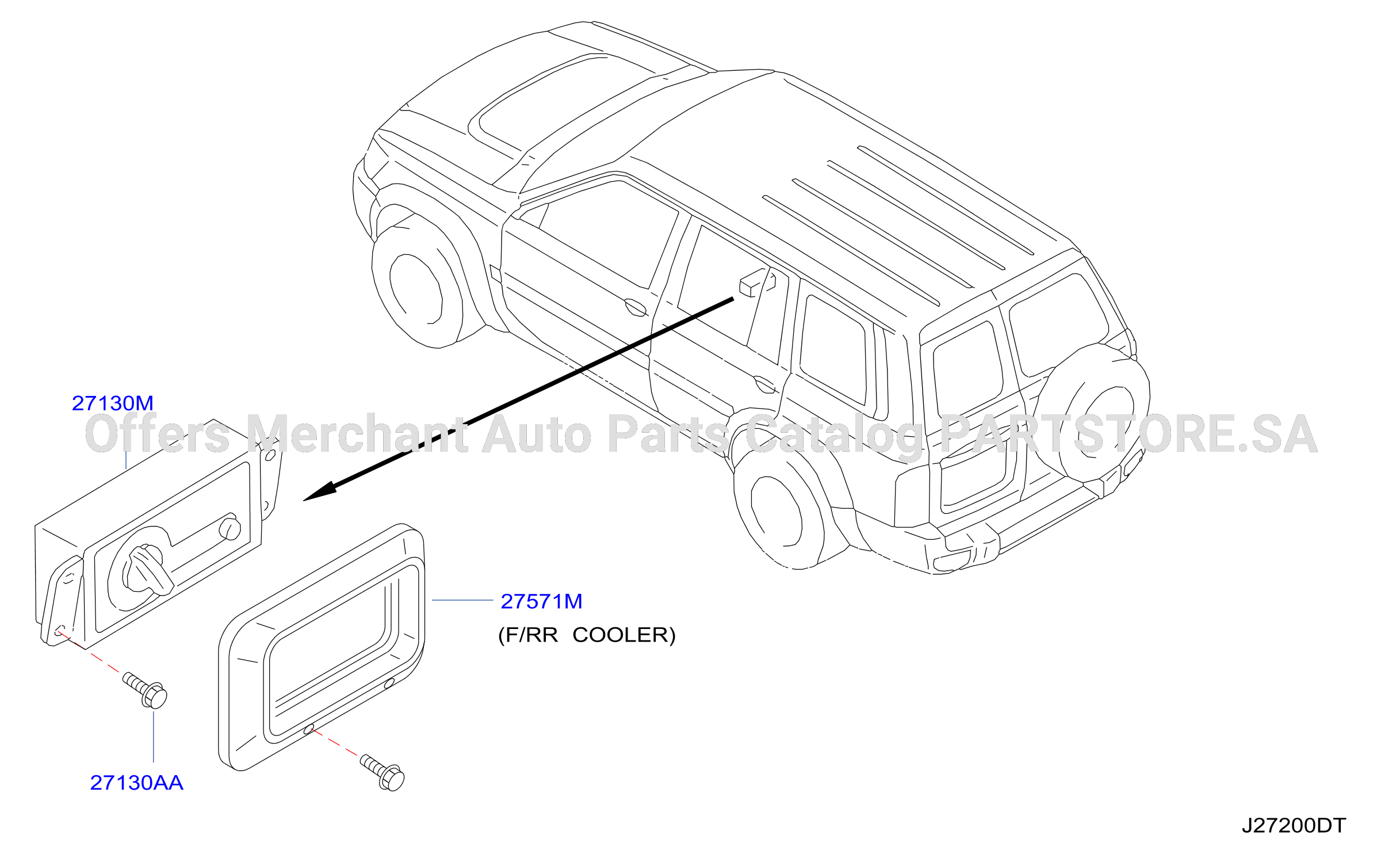 Control Unit Rear Air Con Control