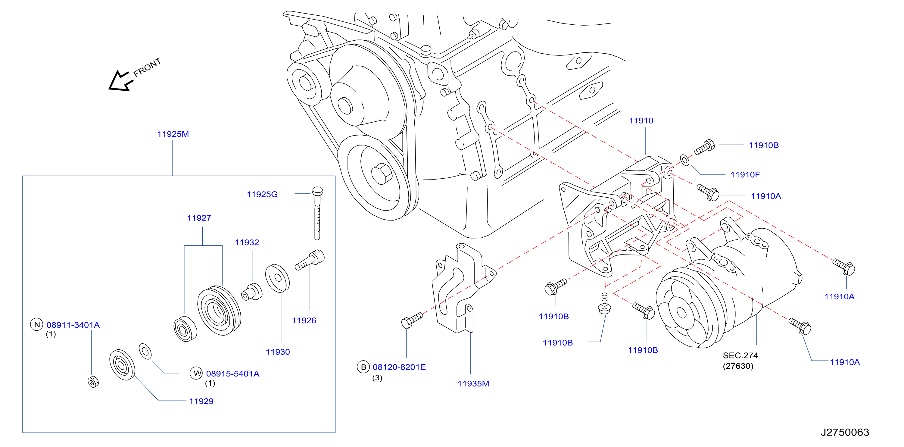 Compressor Mounting Fitting