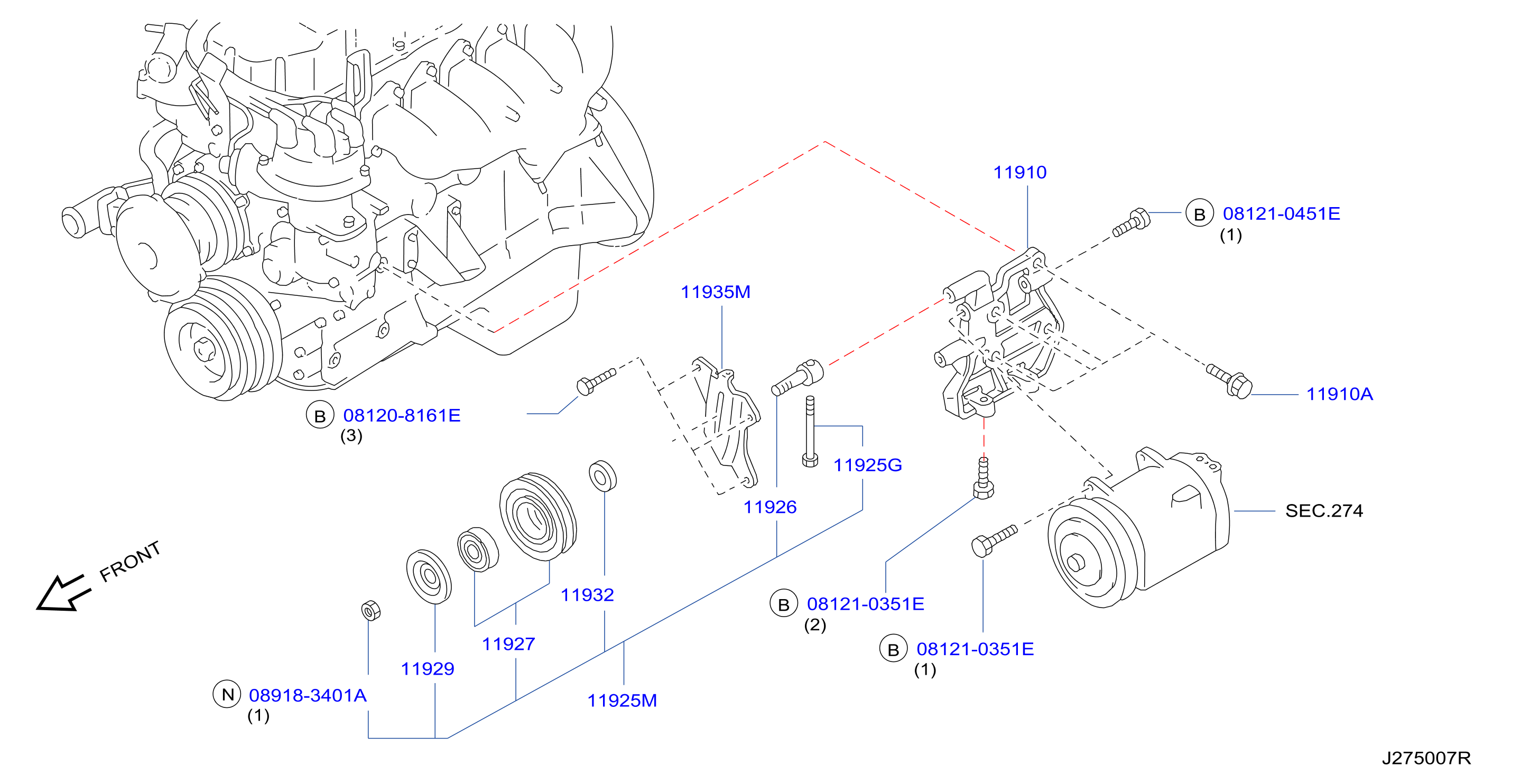 Compressor Mounting Fitting