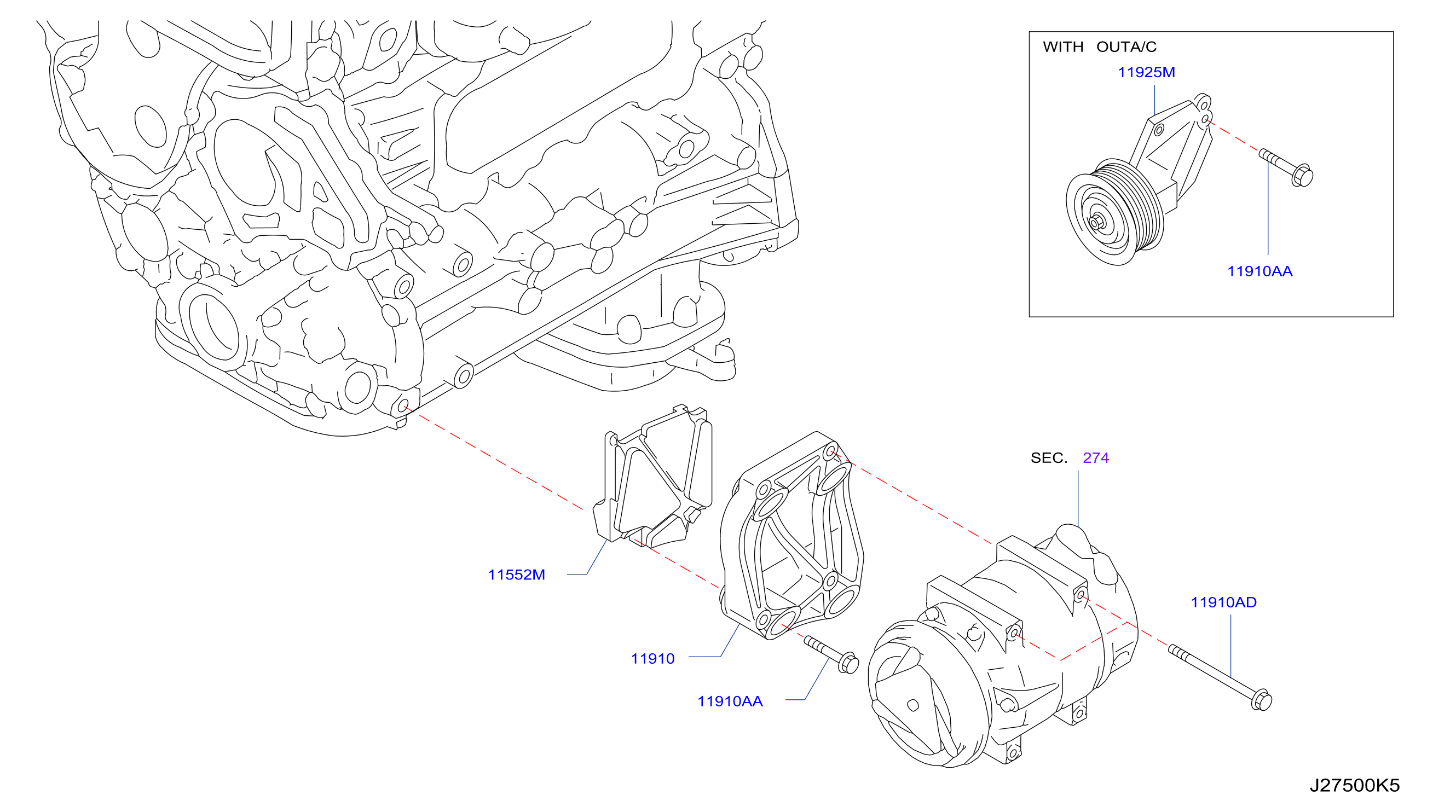 Compressor Mounting Fitting