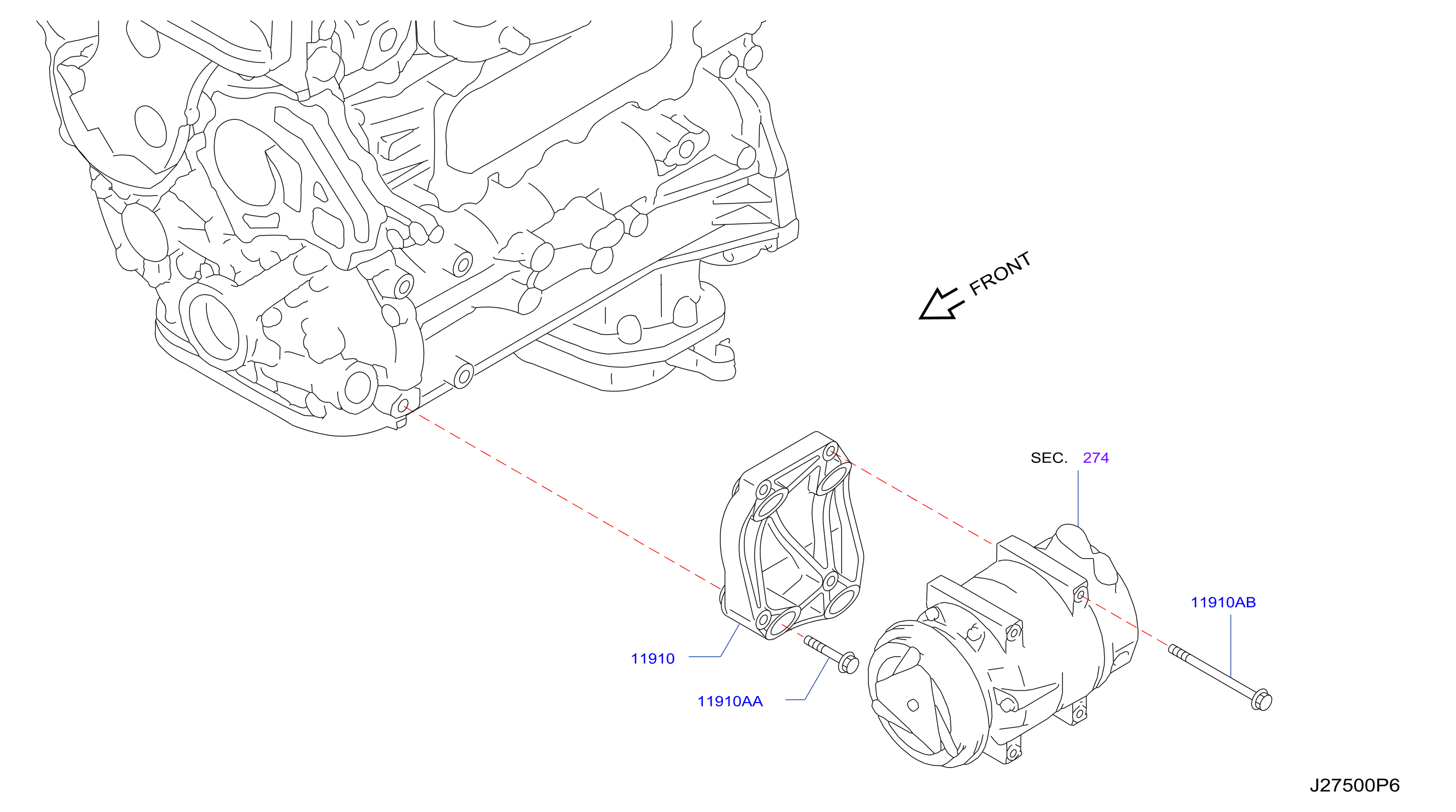 Compressor Mounting Fitting