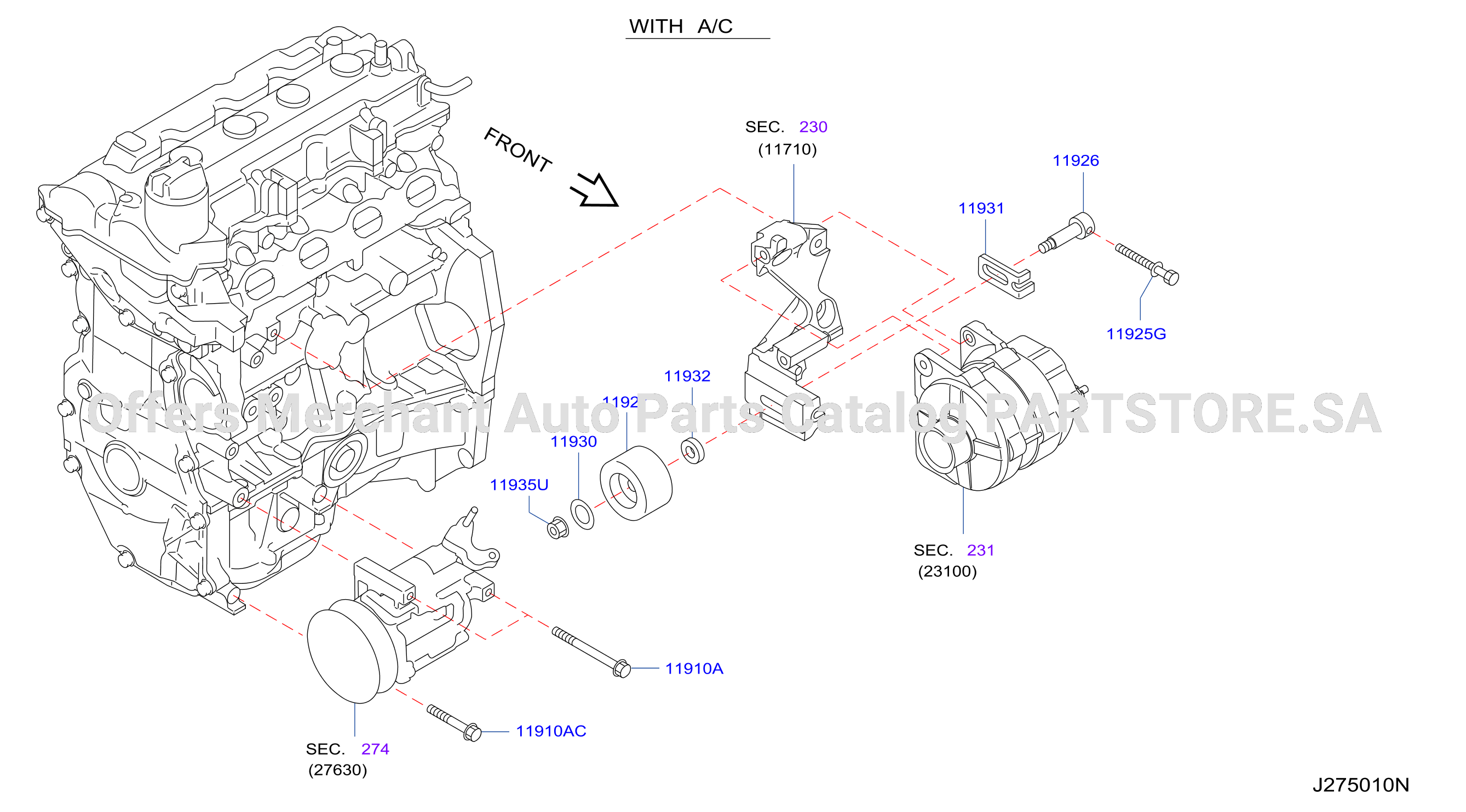 Compressor Mounting Fitting