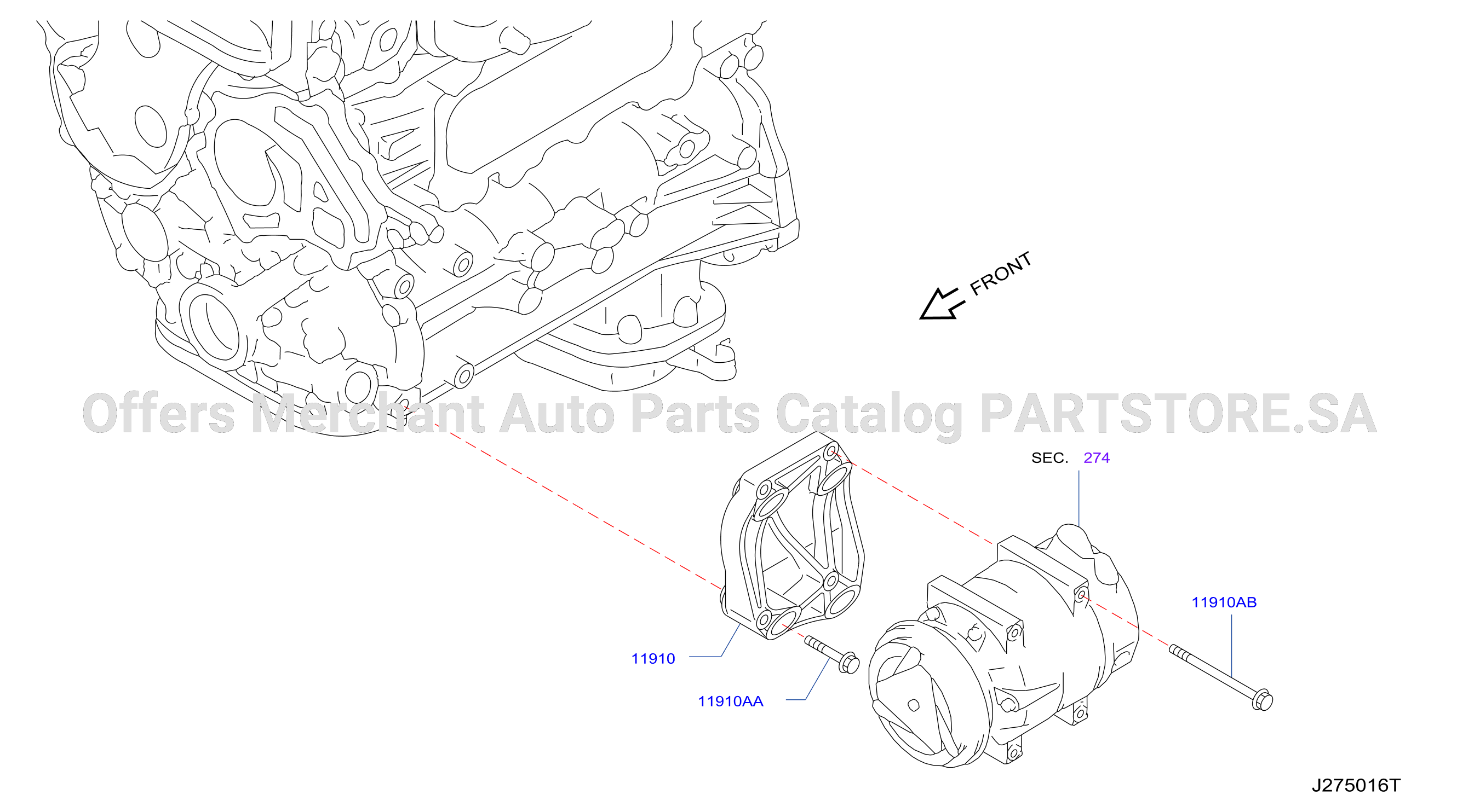 Compressor Mounting Fitting