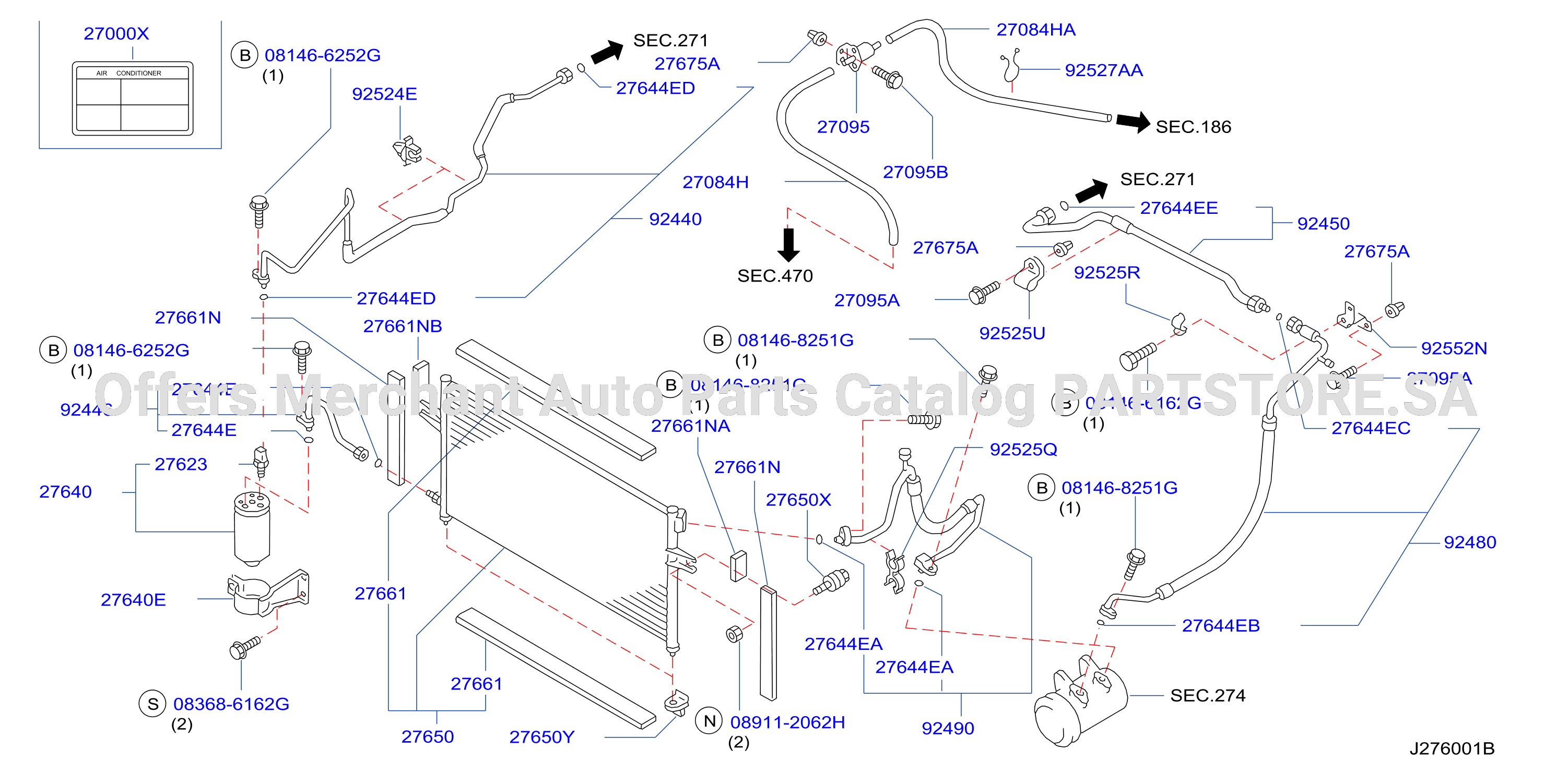 Condenser Liquid Tank Piping