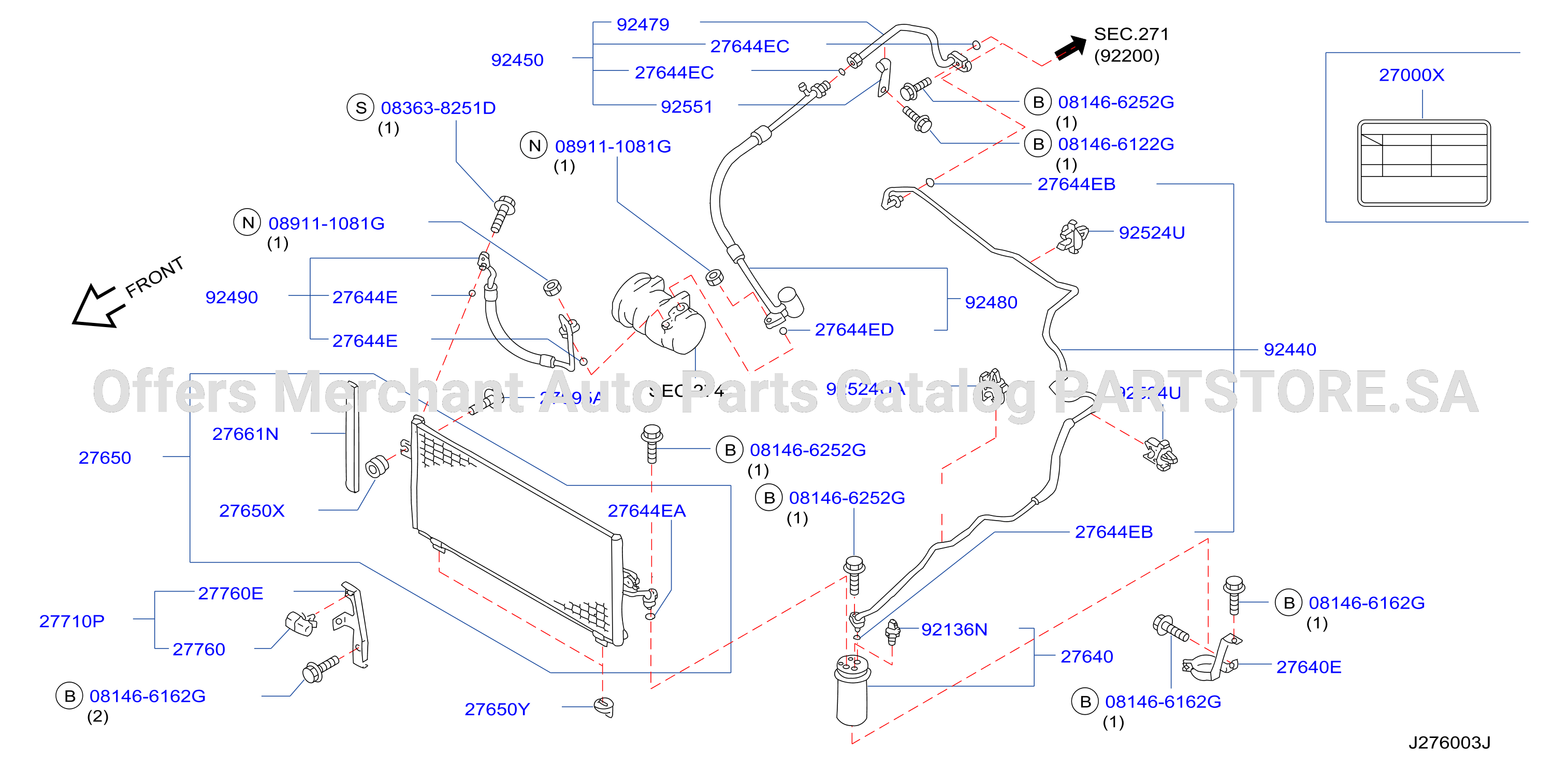 Condenser Liquid Tank Piping