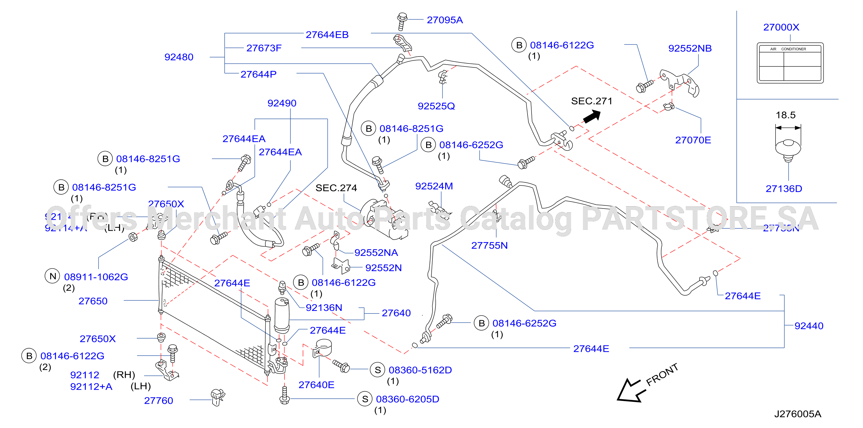 Condenser Liquid Tank Piping