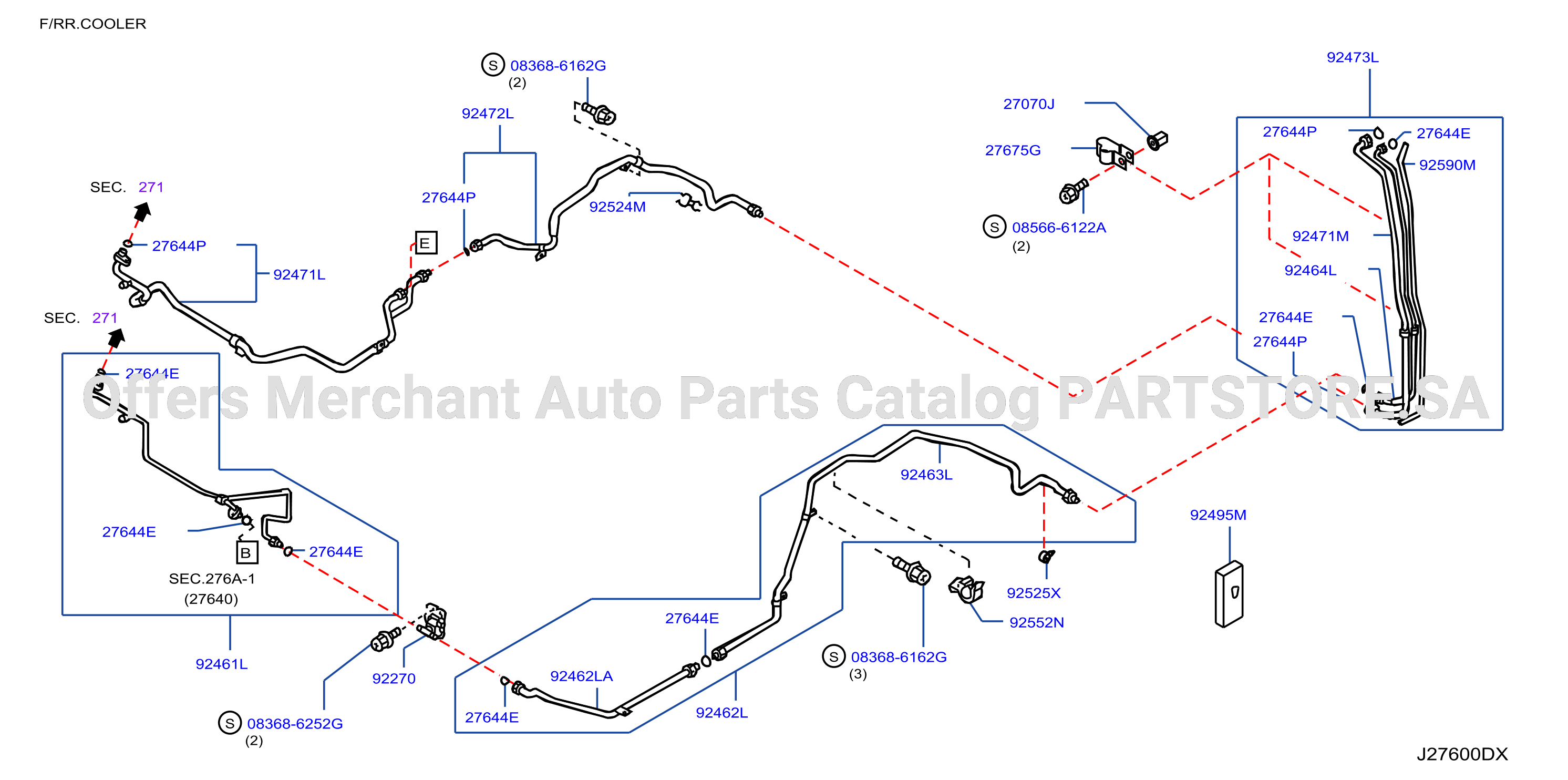 Condenser Liquid Tank Piping Piping Rear
