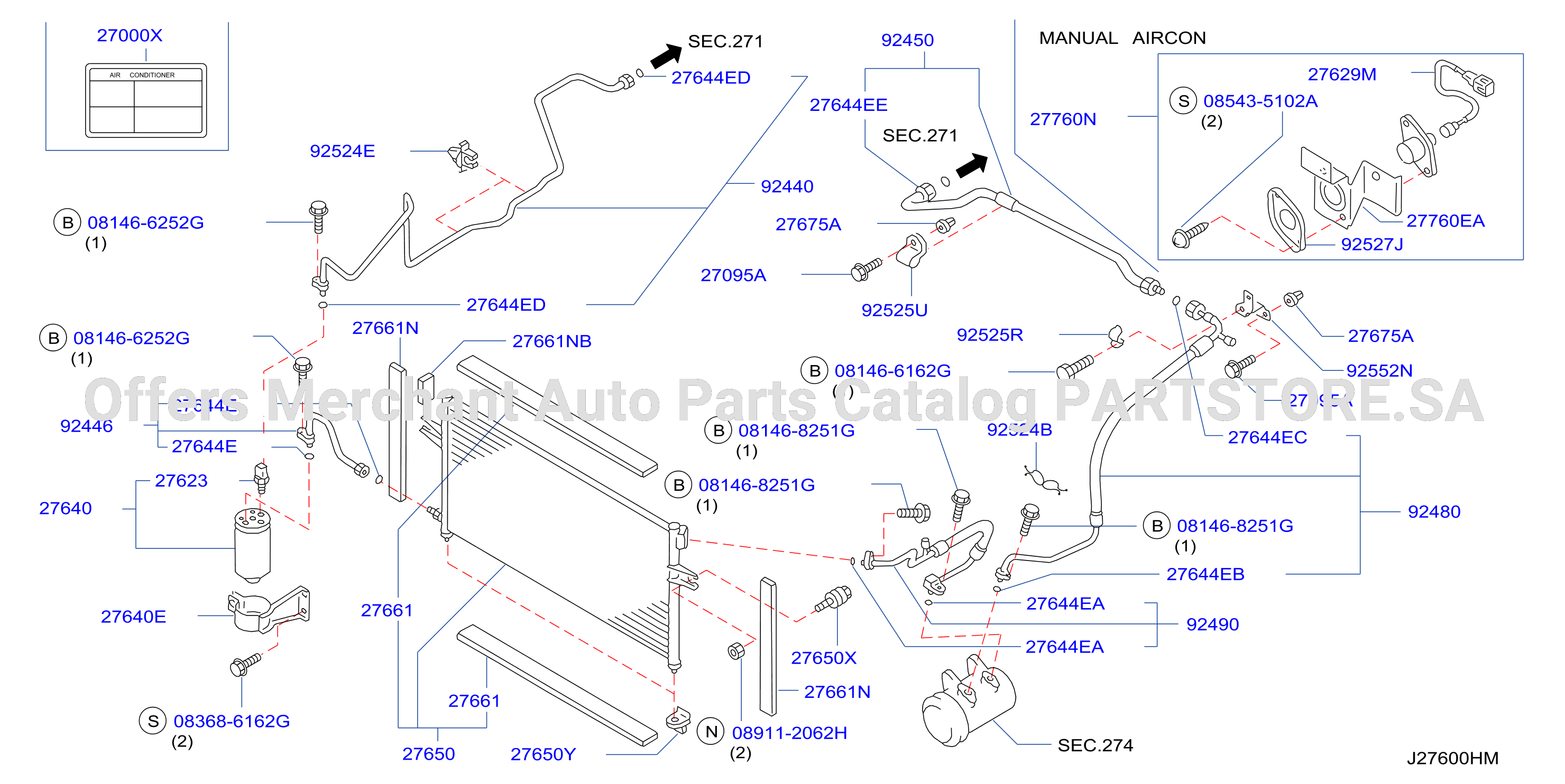 Condenser Liquid Tank Piping