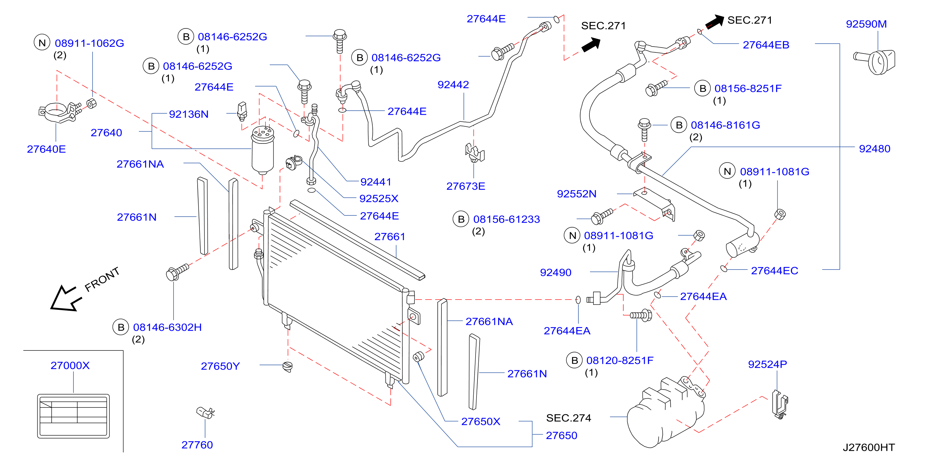 Condenser Liquid Tank Piping