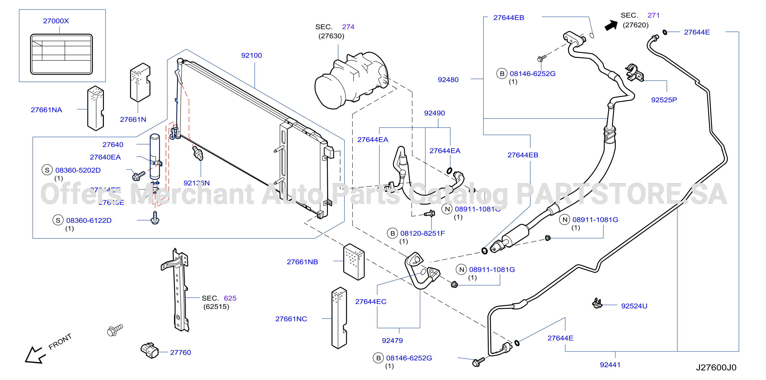 Condenser Liquid Tank Piping