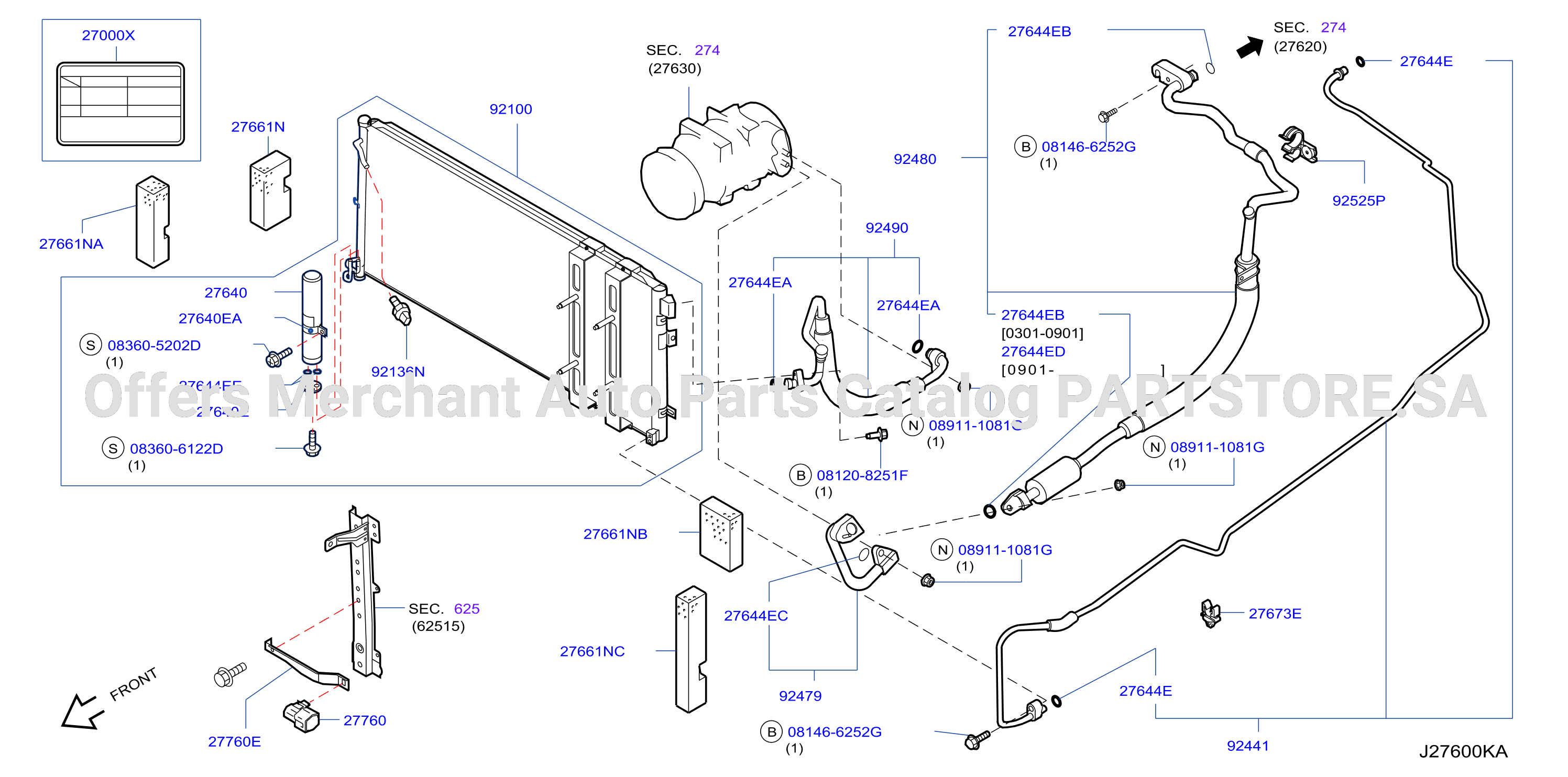 Condenser Liquid Tank Piping